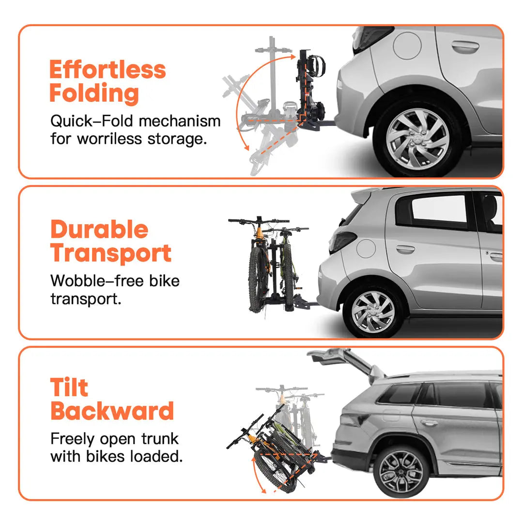 CRAVOT CyberRack S2 Hitch Bike Rack - Energize Trek