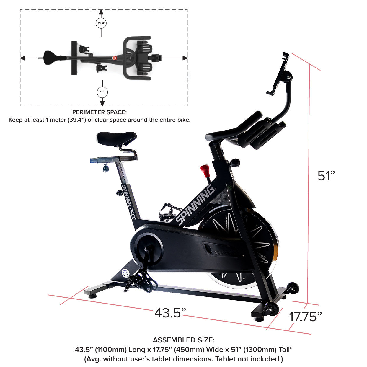 Pace Connected Spinner® Bike - Energize Trek