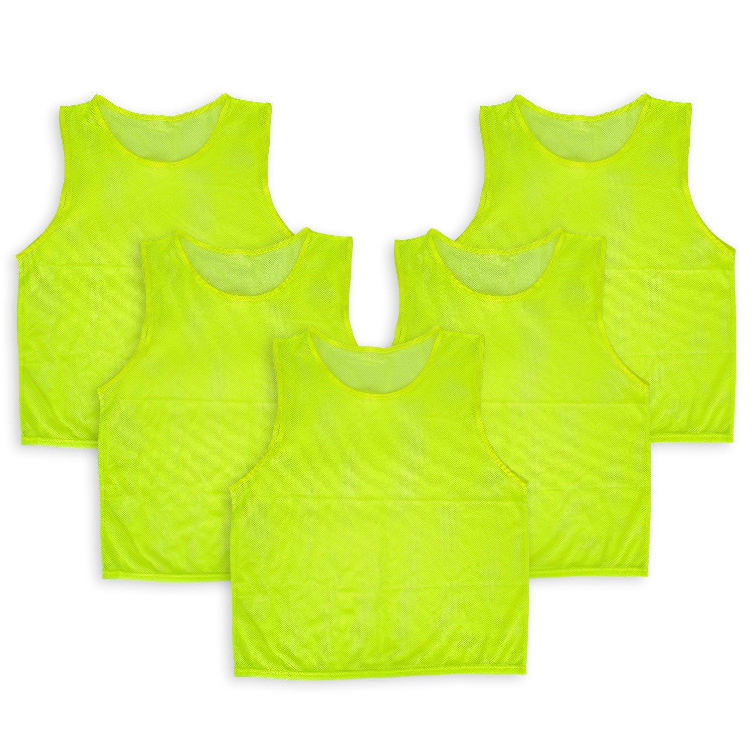 5Pcs Mesh Scrimmage Vests Soccer Basketball Team Training Pinnies Jerseys Shirt Adult Plus Size