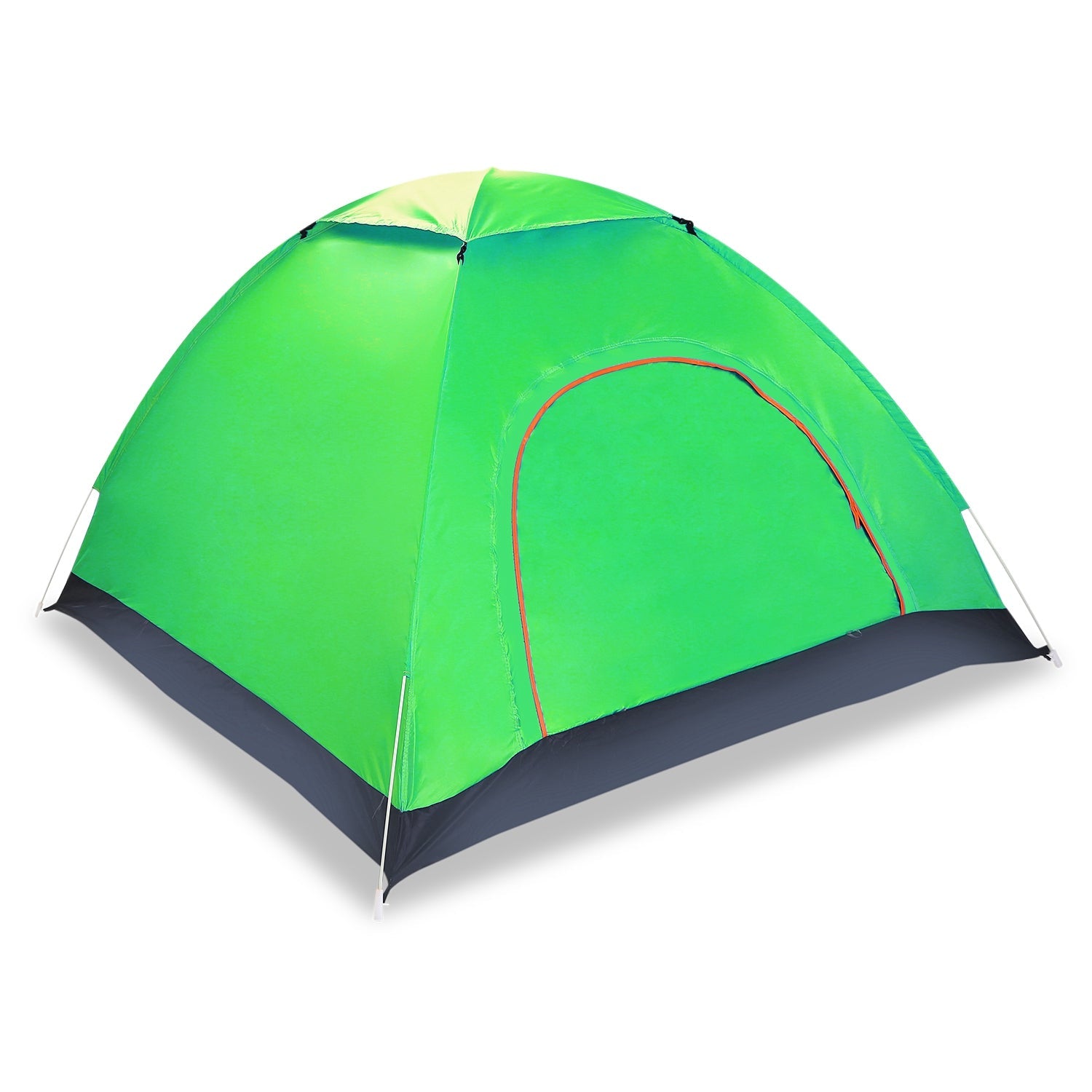 4 Persons Camping Waterproof Tent Pop Up Tent Instant Setup Tent w/2 Mosquito Net Doors Carrying Bag Folding 4 Seasons for Hiking Climbing Adventure F - Energize Trek