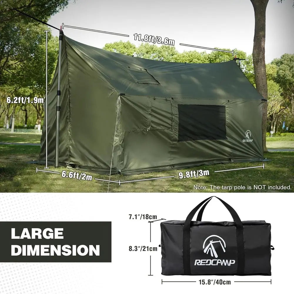 4-Season Windproof Waterproof Hammock Tent With Stove Jack For Camping - Energize Trek