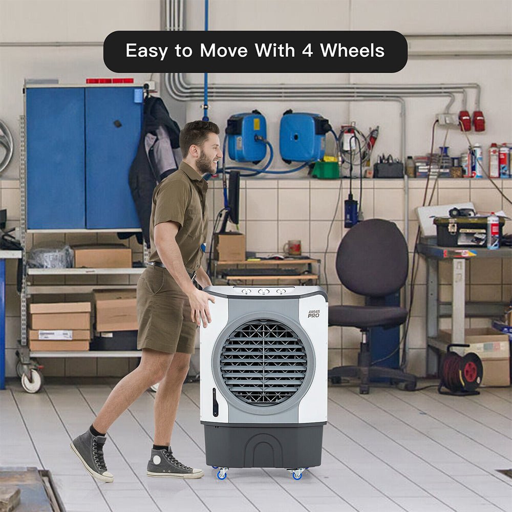 4-In-1 Portable Indoor Outdoor Evaporative Air Cooling Fan, 9740 CFM (91025436) - Energize Trek