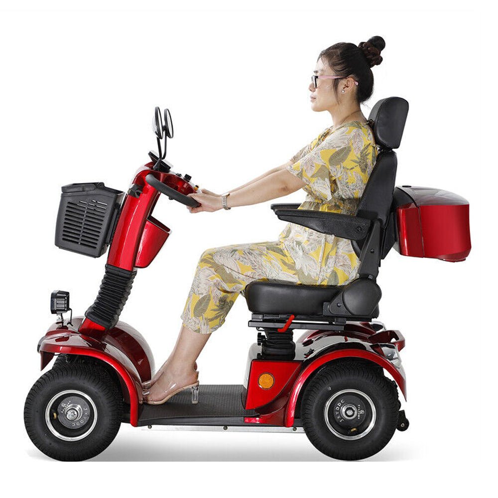 4-Wheel Heavy Duty 48V20AH Electric All-Terrain Mobility Scooter, 500W (SAK93647) - Energize Trek