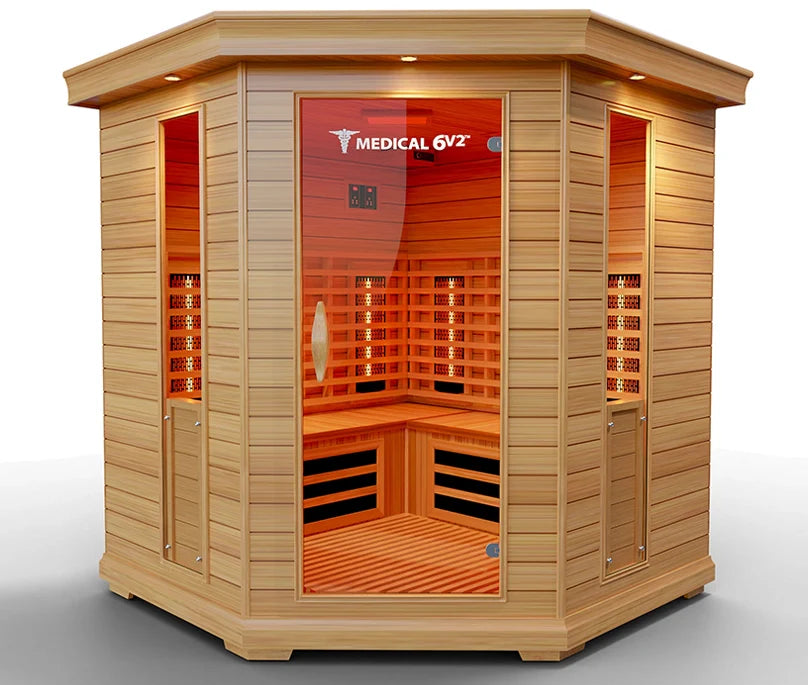 6 Person Indoor Infrared Full Spectrum Sauna | Medical 6 Plus™ - Energize Trek