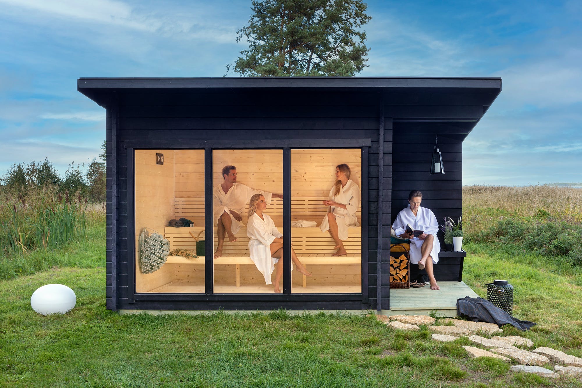 SAUNA EVOLUTION® Large Cabin Sauna Eco Oasis 3 - Energize Trek