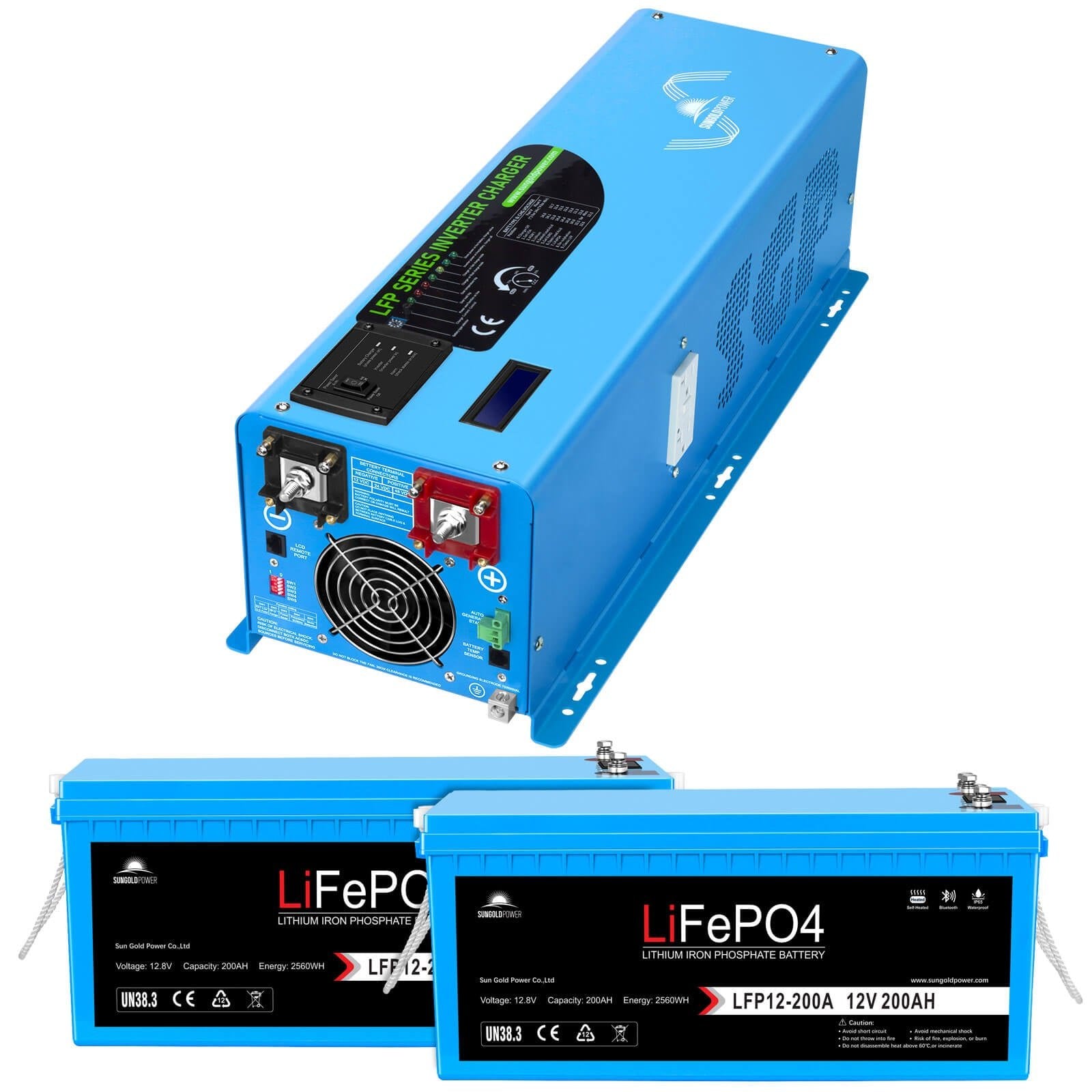 4000W DC 12V Pure Sine Wave Inverter With Charger - Energize Trek