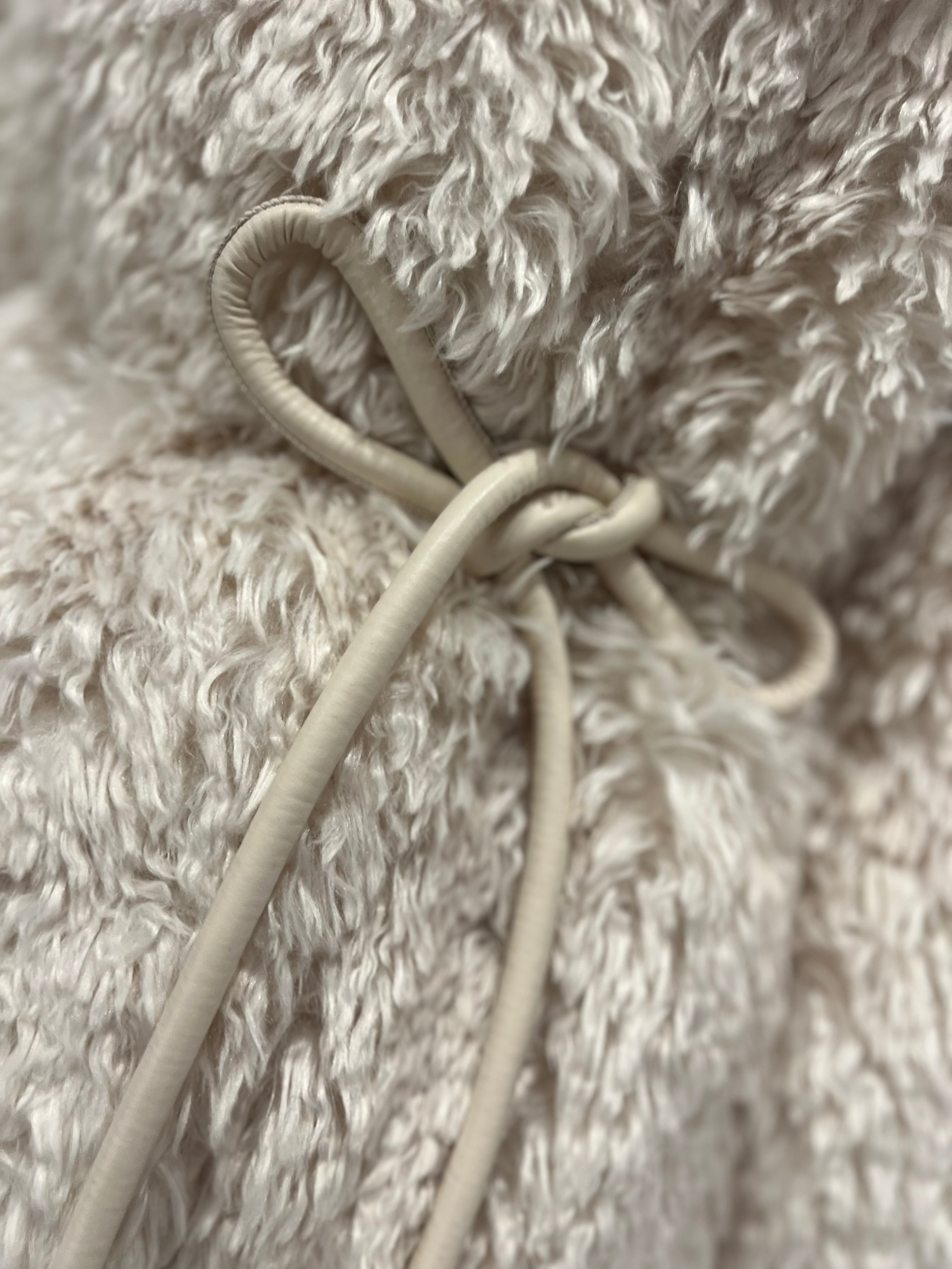 Faux Fur Coat with Leather Belt - Energize Trek