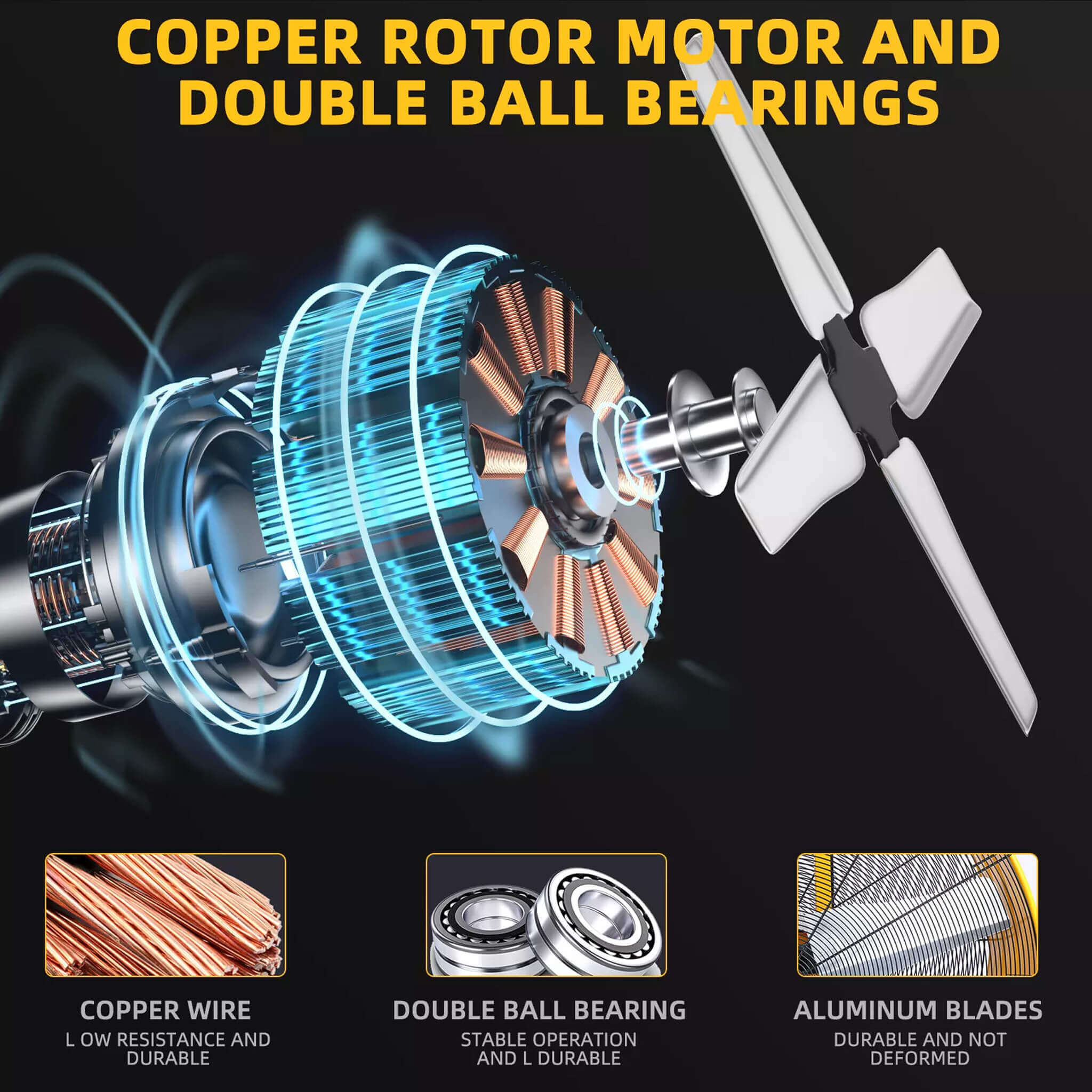 42" Heavy Duty Metal Industrial Dual Speed Air Circulation Drum Fan (SAK85191) - Energize Trek