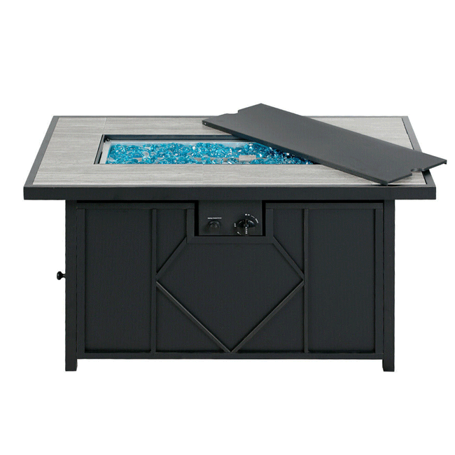 42" Rectangular Outdoor Propane Gas Fire Pit - Energize Trek