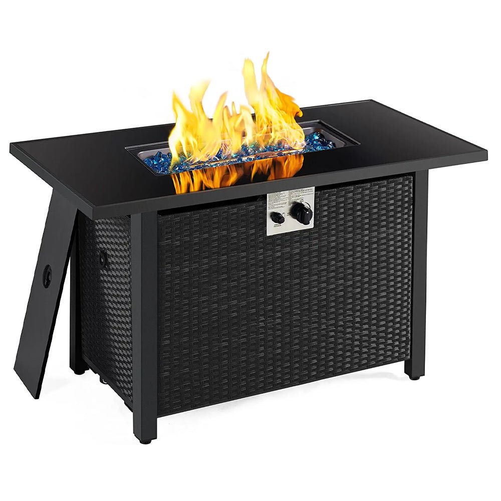 43" 50,000 BTU Outdoor Patio Propane Gas Fire Pit Table (91486067) - Energize Trek