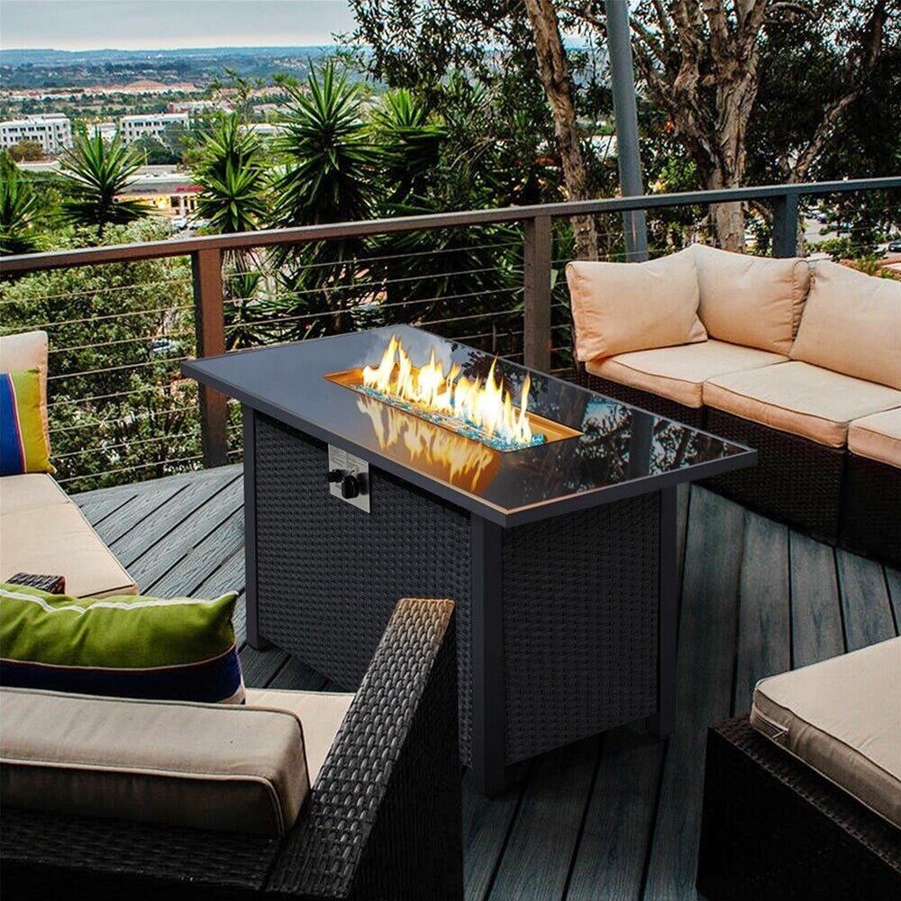 43" 50,000 BTU Outdoor Patio Propane Gas Fire Pit Table (91486067) - Energize Trek