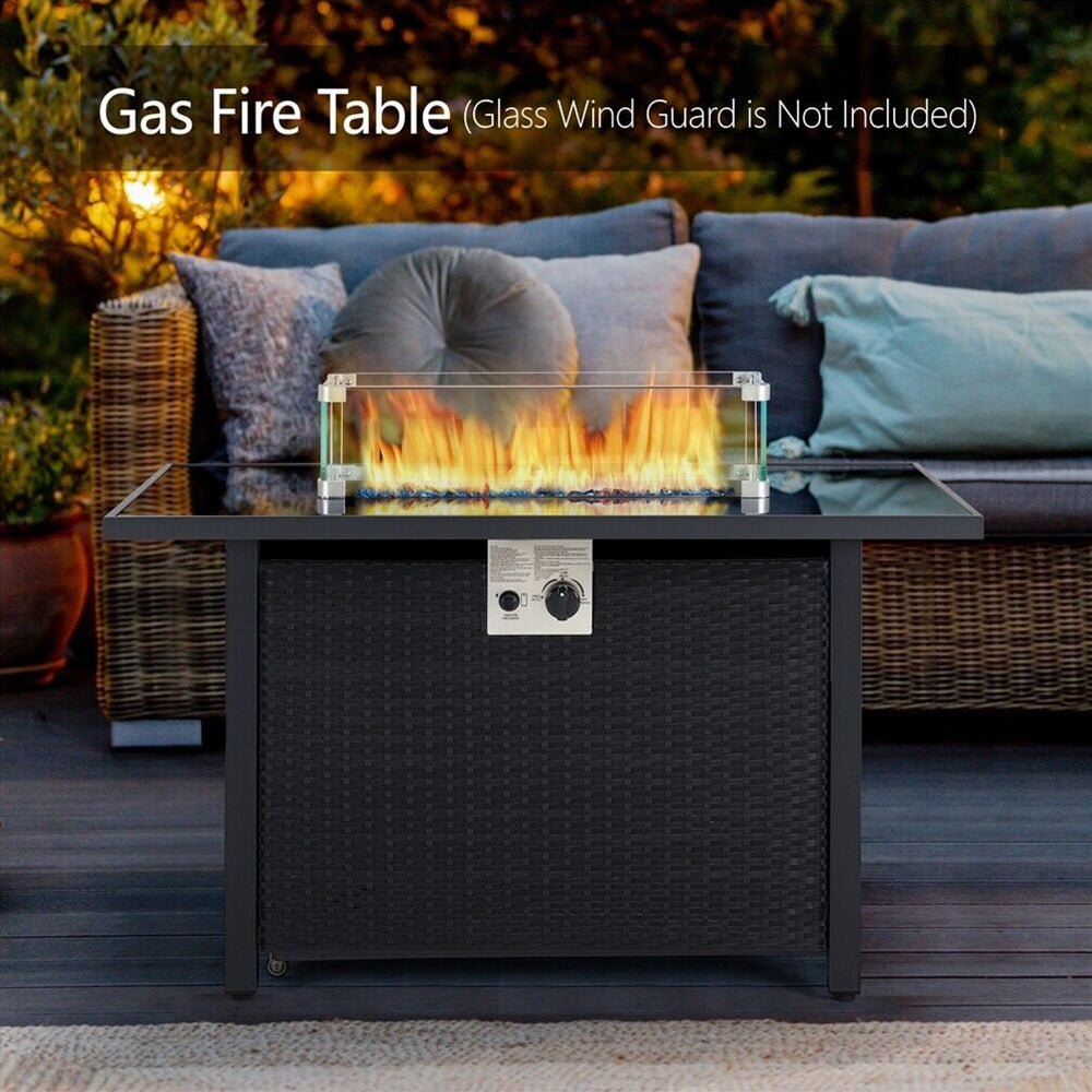 43" 50,000 BTU Outdoor Patio Propane Gas Fire Pit Table (91486067) - Energize Trek