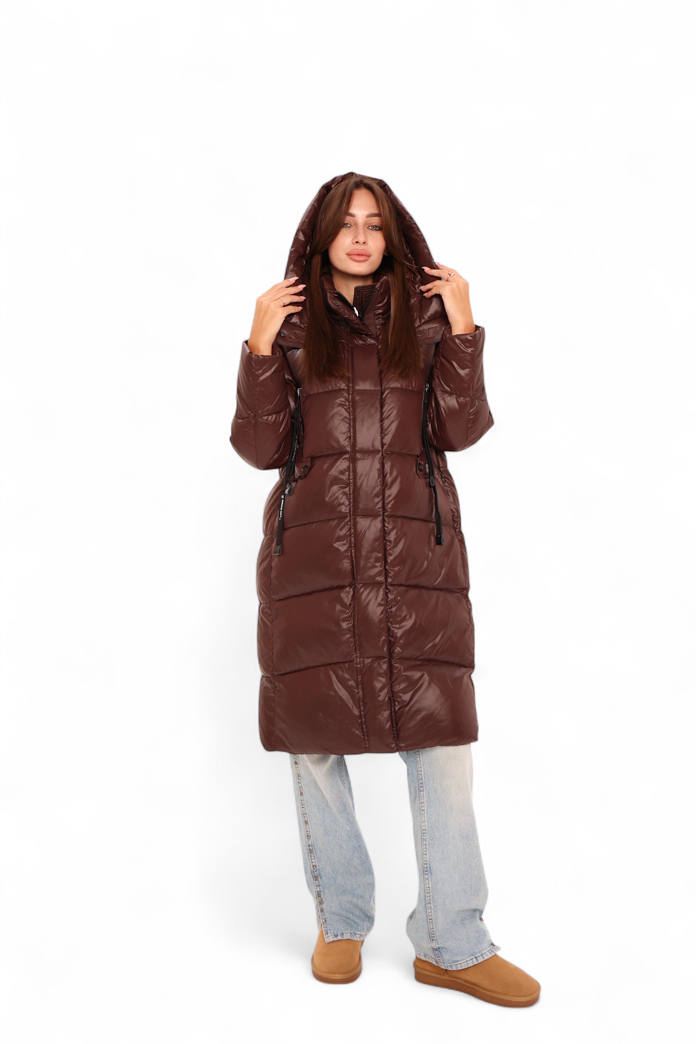 Espresso Shine Insulated Bio-Down Puffer - Energize Trek
