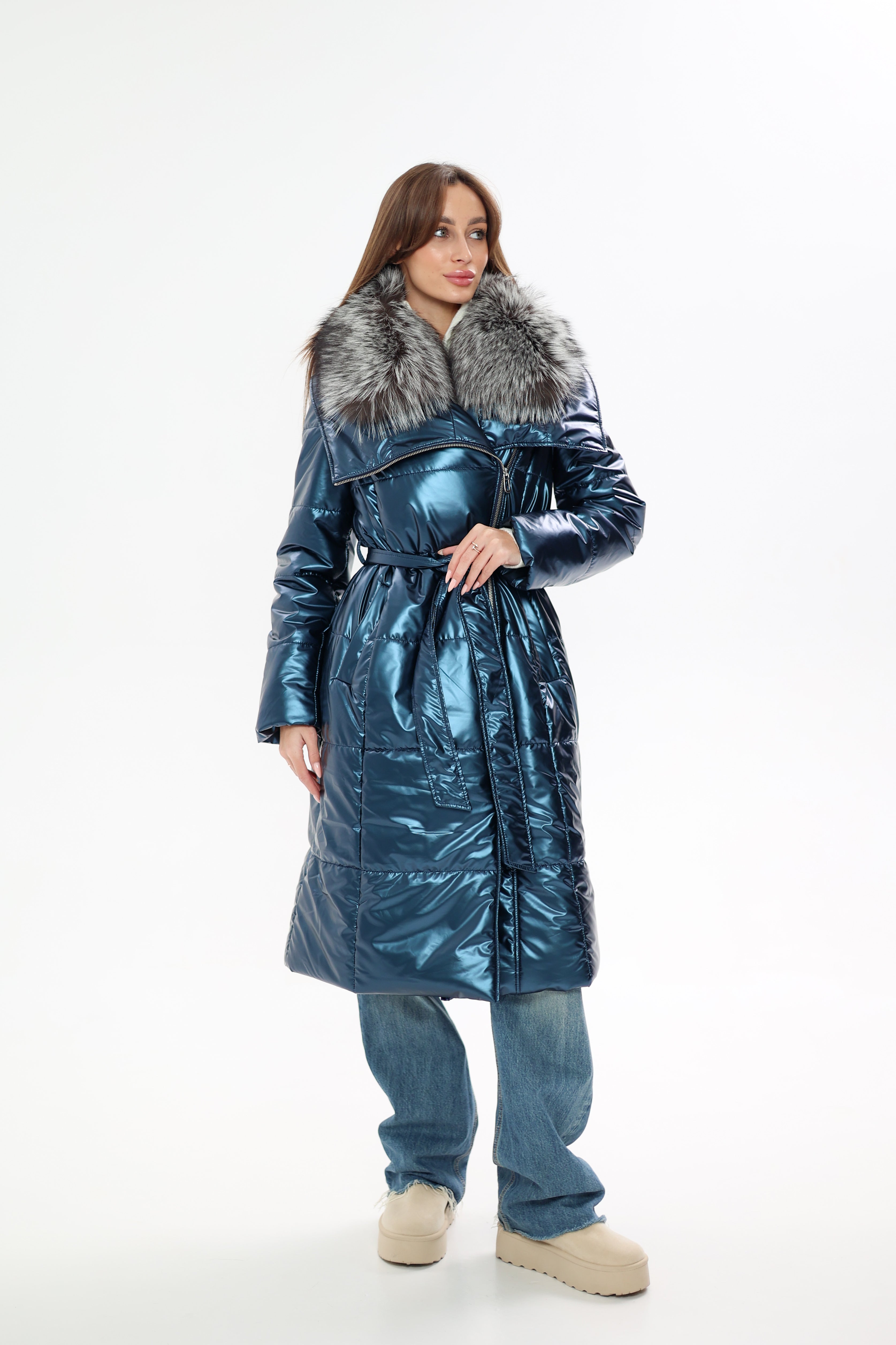 Genuine Silver Fox Fur Freudenberg Comfortemp® Coat - Energize Trek