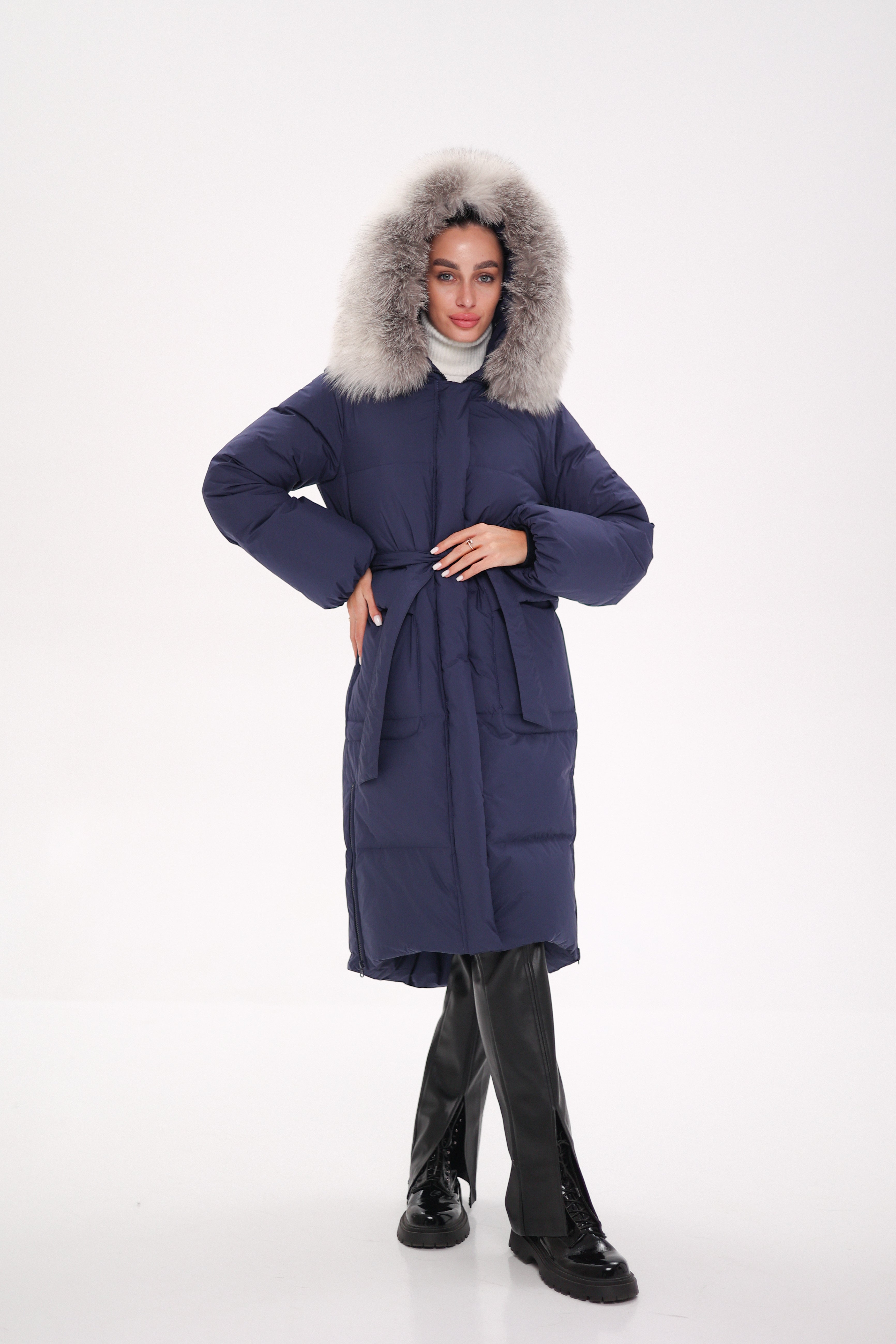 Genuine Silver Fox Down Fill Coat - Energize Trek