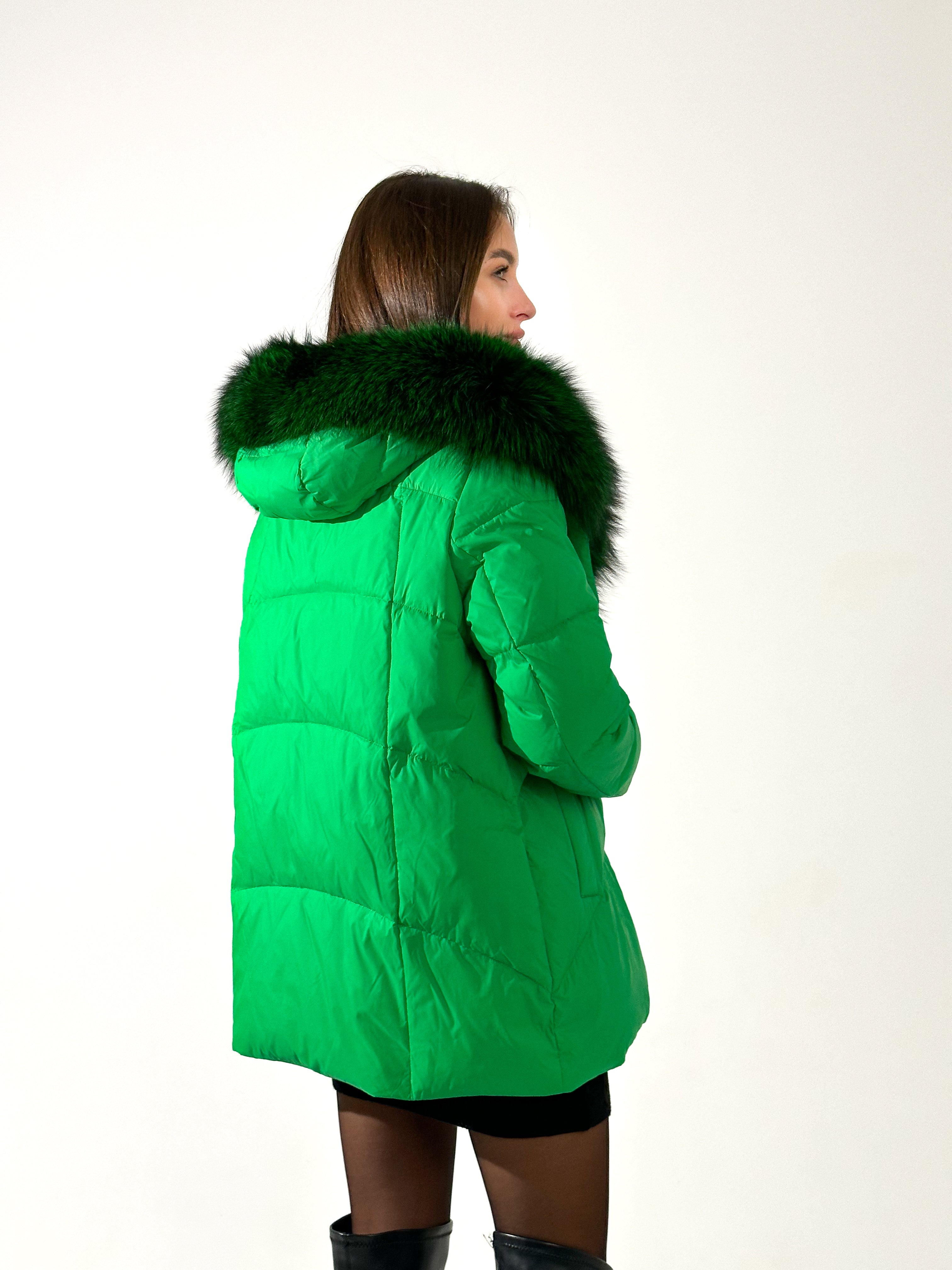 Genuine Silver Fox Fur Down Fill Parka - Energize Trek