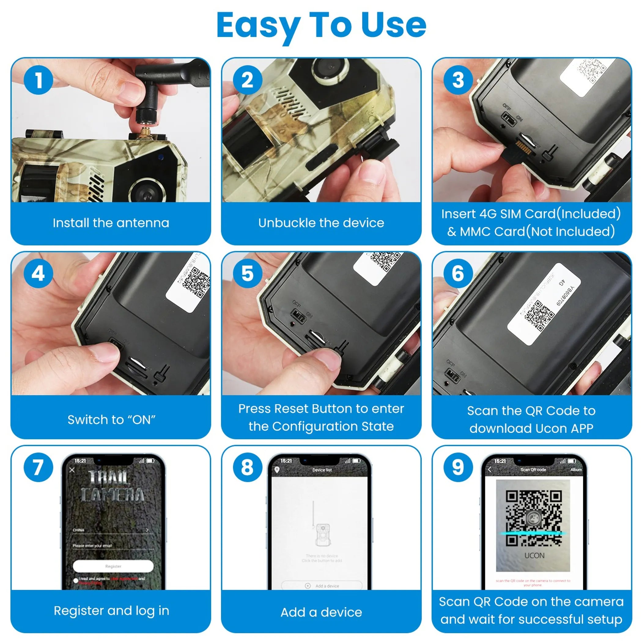 4G 4K 30FPS Solar Trail Camera - Energize Trek