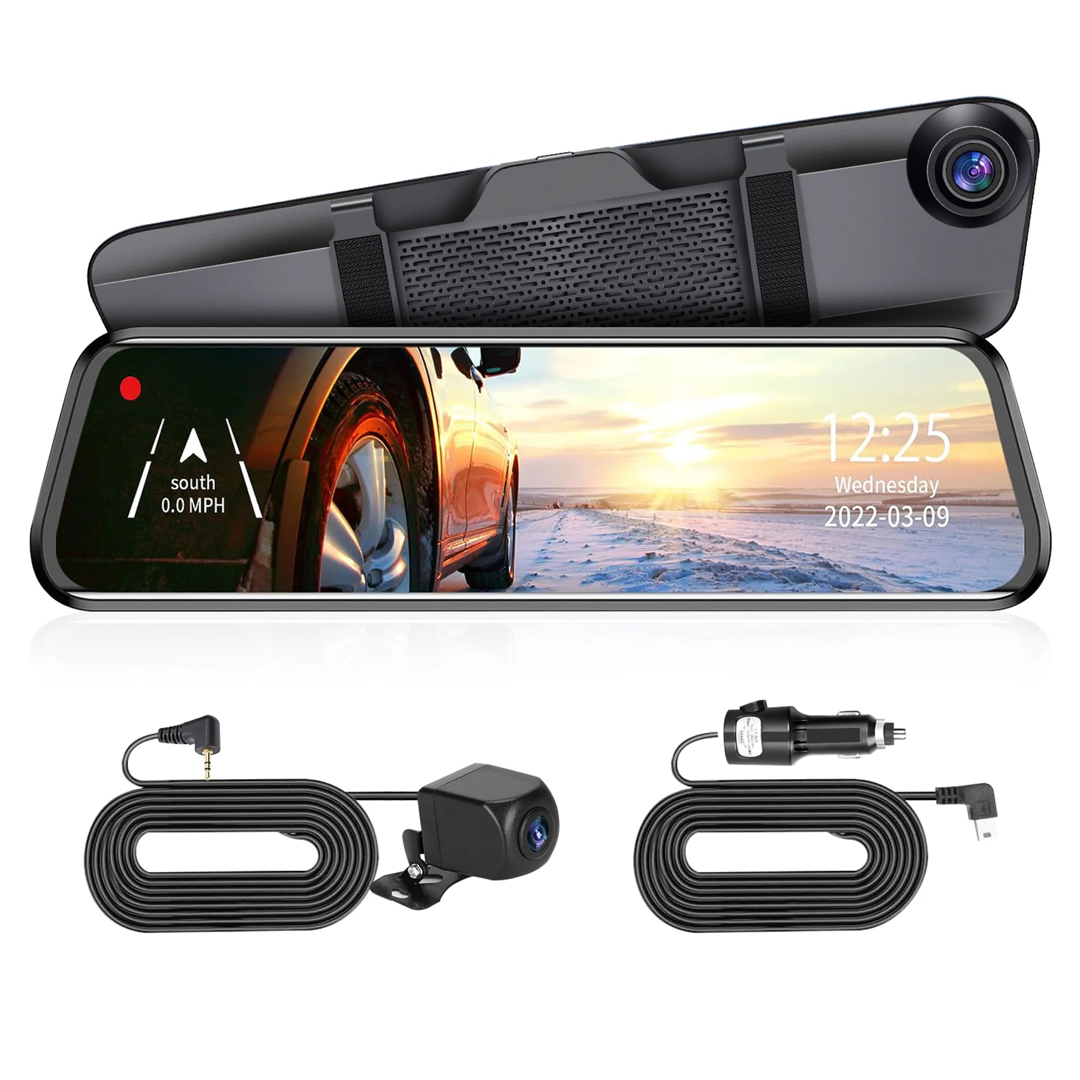 4K Car DVR 12in Dash Cam Camcorder Camera Recorder - Energize Trek