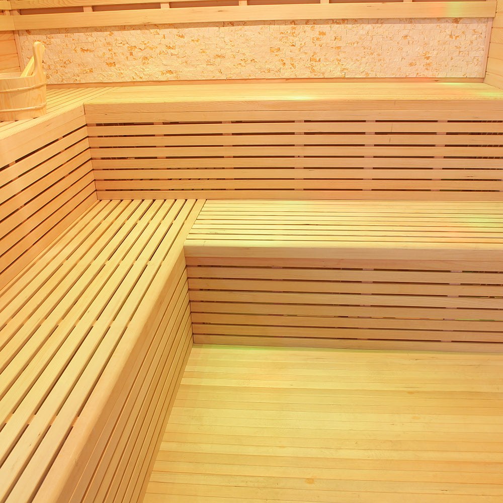 SAUNA EVOLUTION® Include Therapy Wood Traditional Steam Sauna Modern Relax 7 - Energize Trek