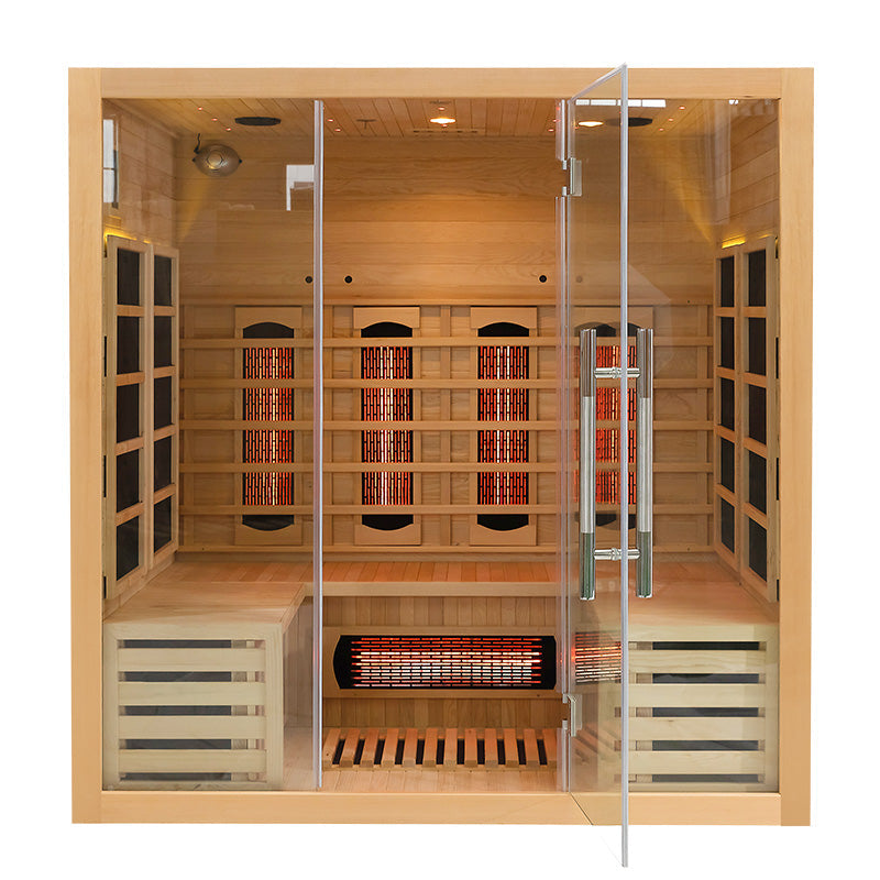 SAUNA EVOLUTION® Full Spectrum Indoor Solid Wood Sauna Far Infrared 11 - Energize Trek
