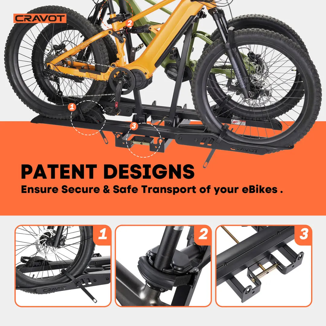 CRAVOT CyberRack S2 Hitch Bike Rack - Energize Trek