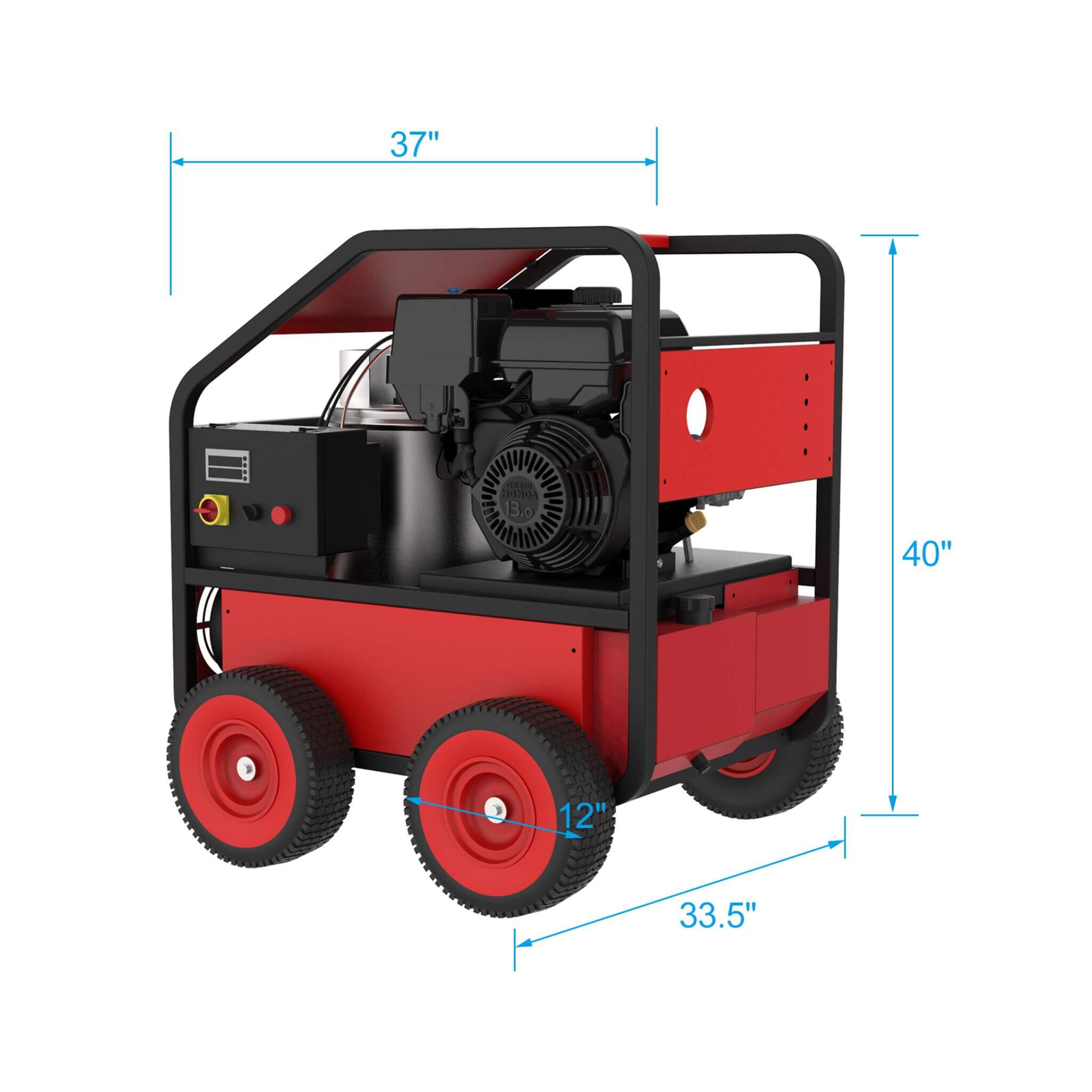 Heavy Duty 4K PSI Commercial Hot Water Gas Powered Pressure Washer (SAK62461) - Energize Trek
