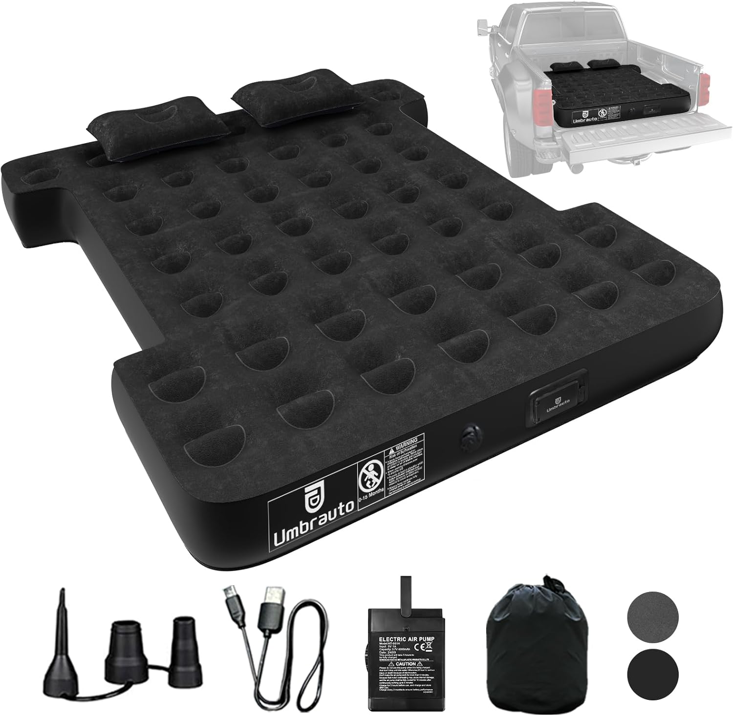 5.5-5.8ft | 6-6.5ft GMC Short Truck Bed Air Mattress 1.0 - Energize Trek