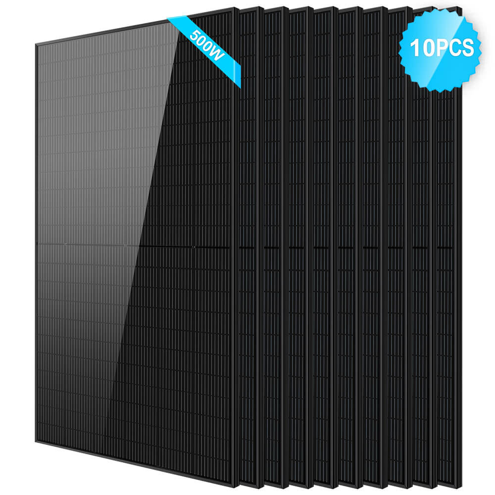 500W Mono Black PERC Solar Panel UL61730 CEC Listed - Energize Trek