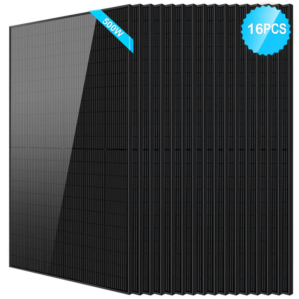 500W Mono Black PERC Solar Panel UL61730 CEC Listed - Energize Trek