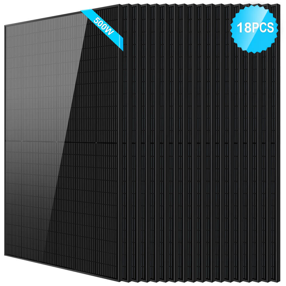 500W Mono Black PERC Solar Panel UL61730 CEC Listed - Energize Trek