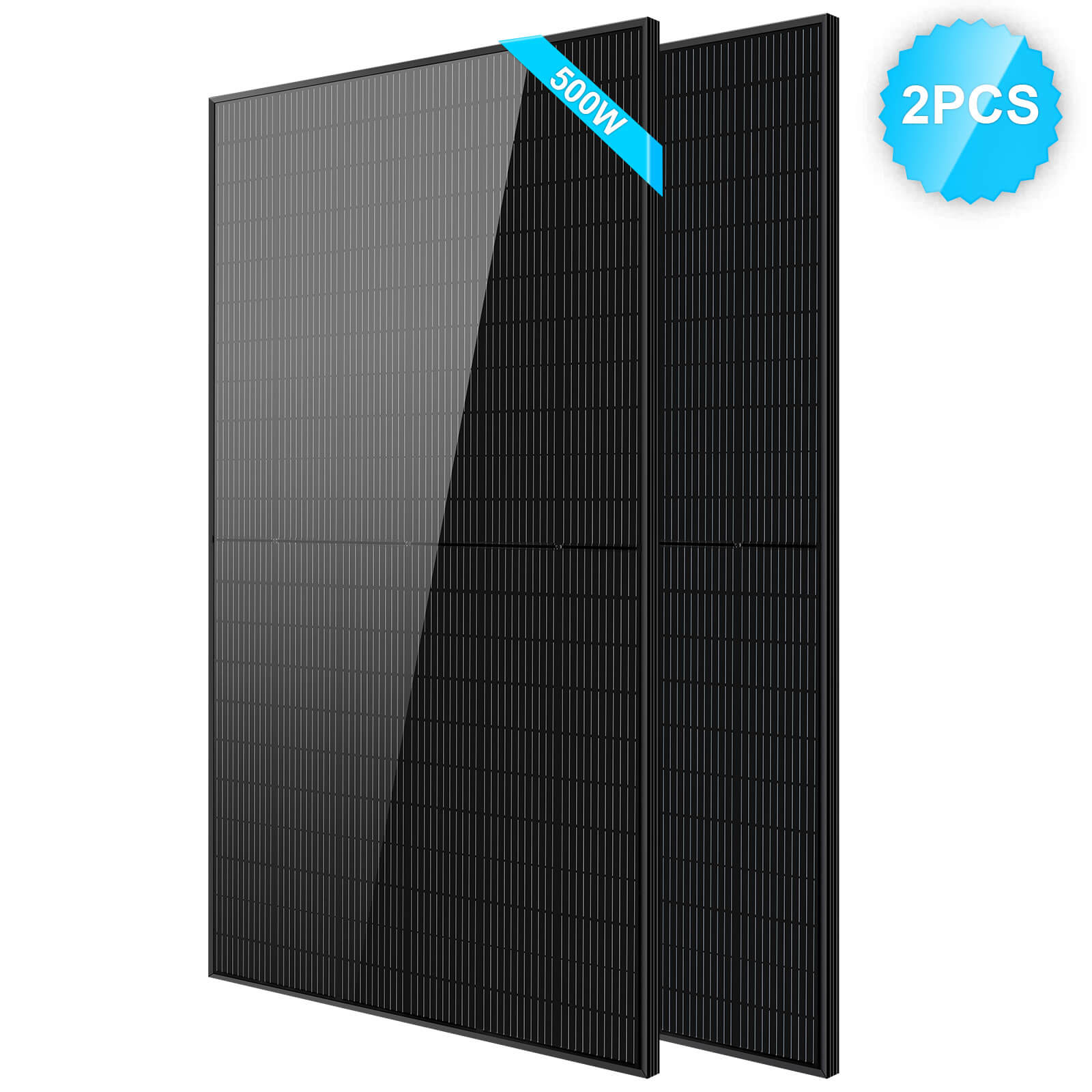 500W Mono Black PERC Solar Panel UL61730 CEC Listed - Energize Trek