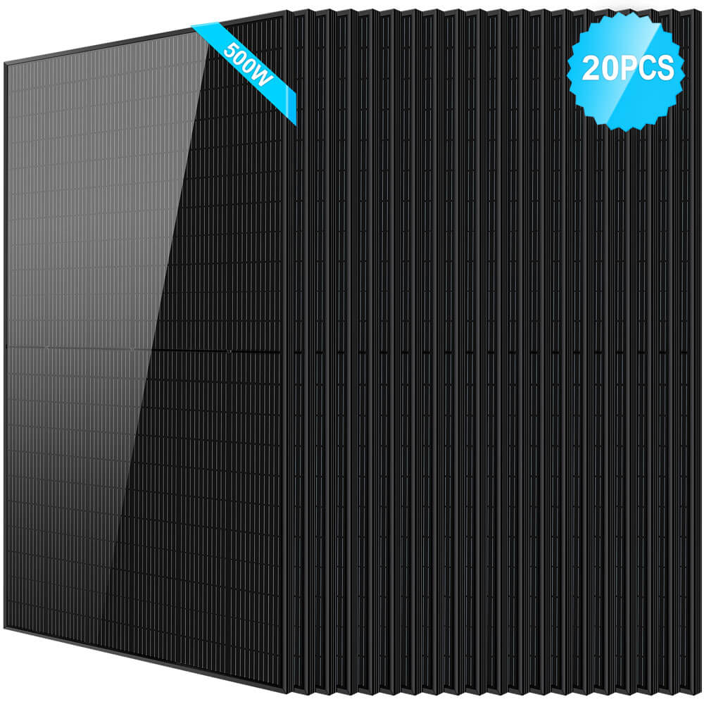 500W Mono Black PERC Solar Panel UL61730 CEC Listed - Energize Trek