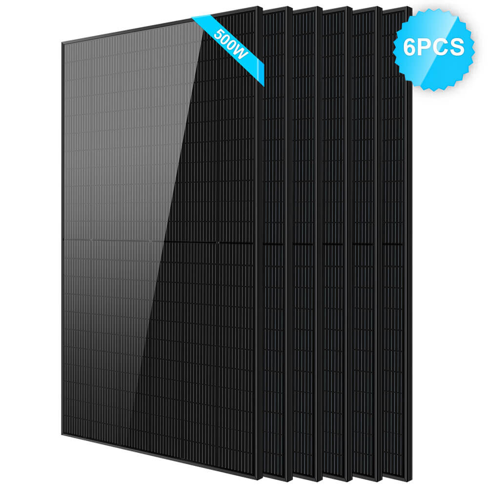 500W Mono Black PERC Solar Panel UL61730 CEC Listed - Energize Trek