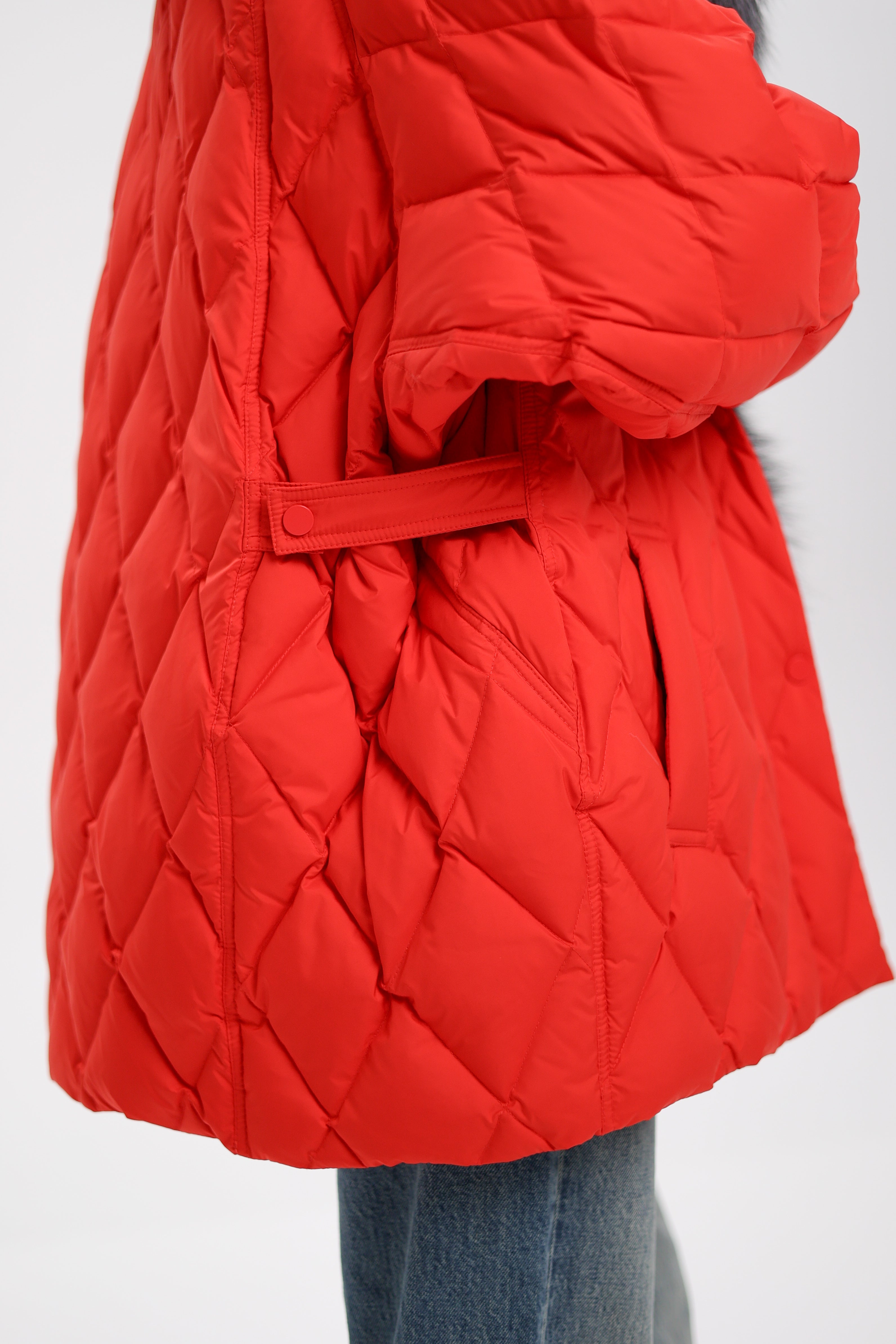 Genuine Silver Fox Down Fill Hooded Parka - Energize Trek