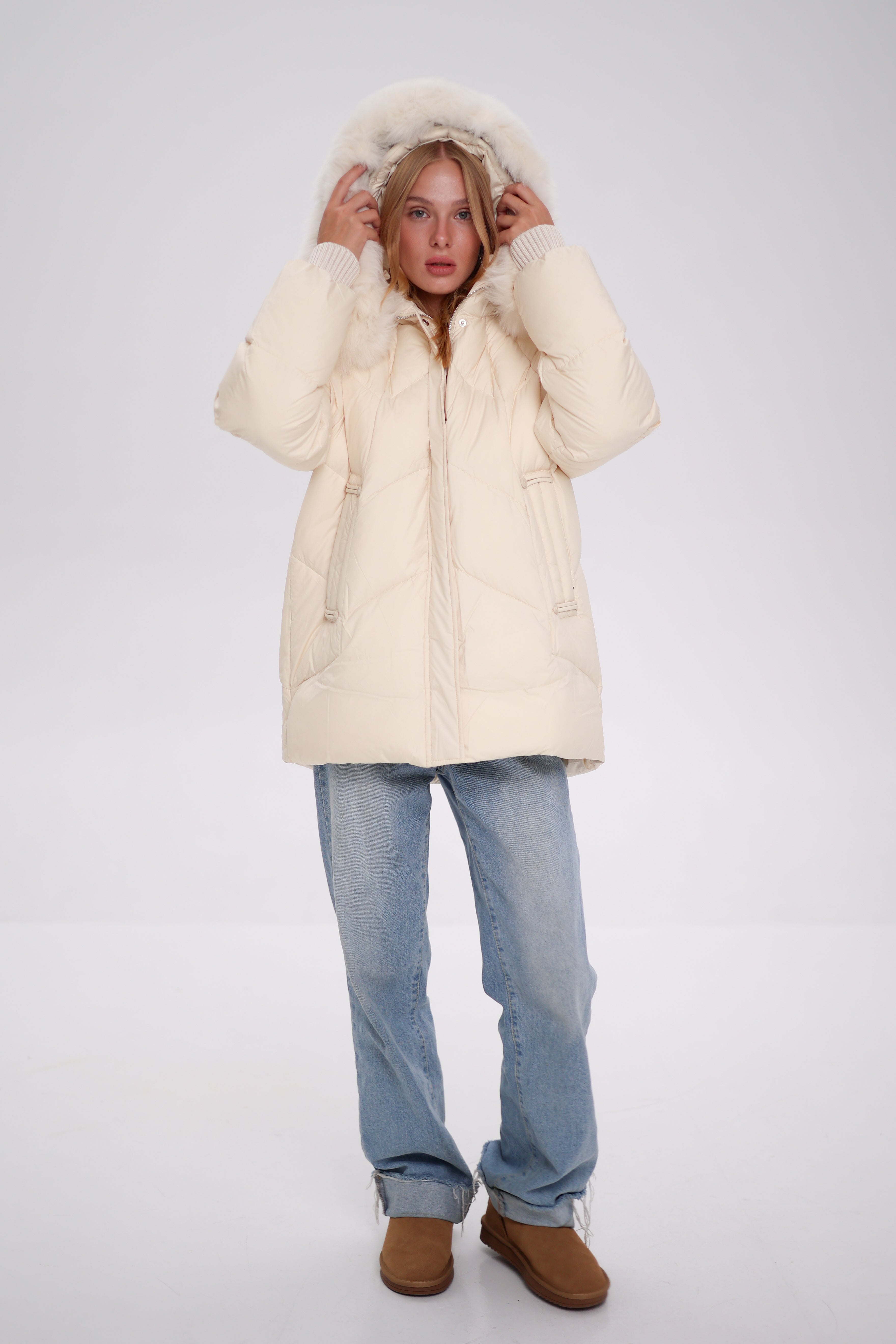 Genuine Polar Fox Thinsulate™ Coat - Energize Trek