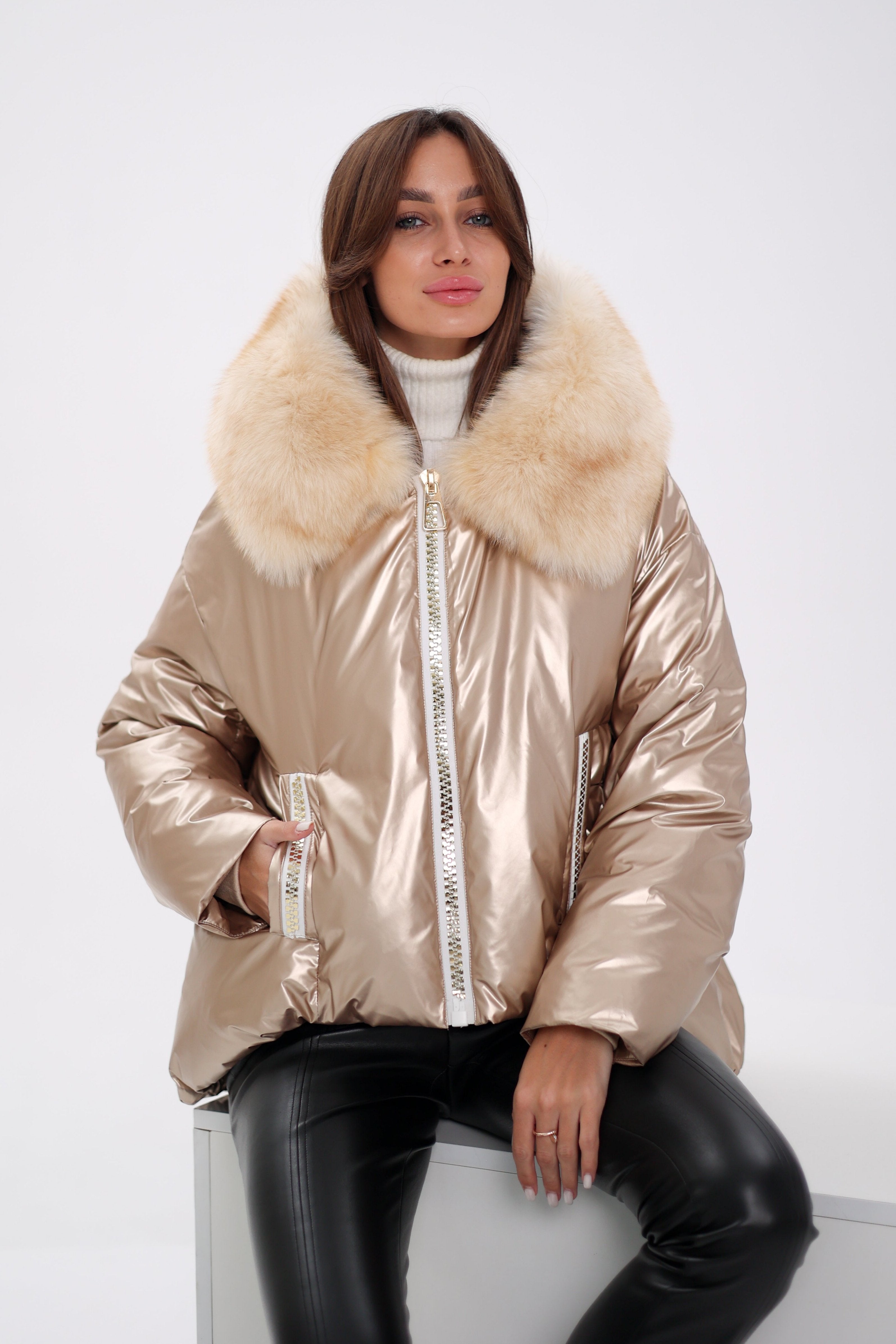 Genuine Polar Fox Down Fill Jacket - Energize Trek