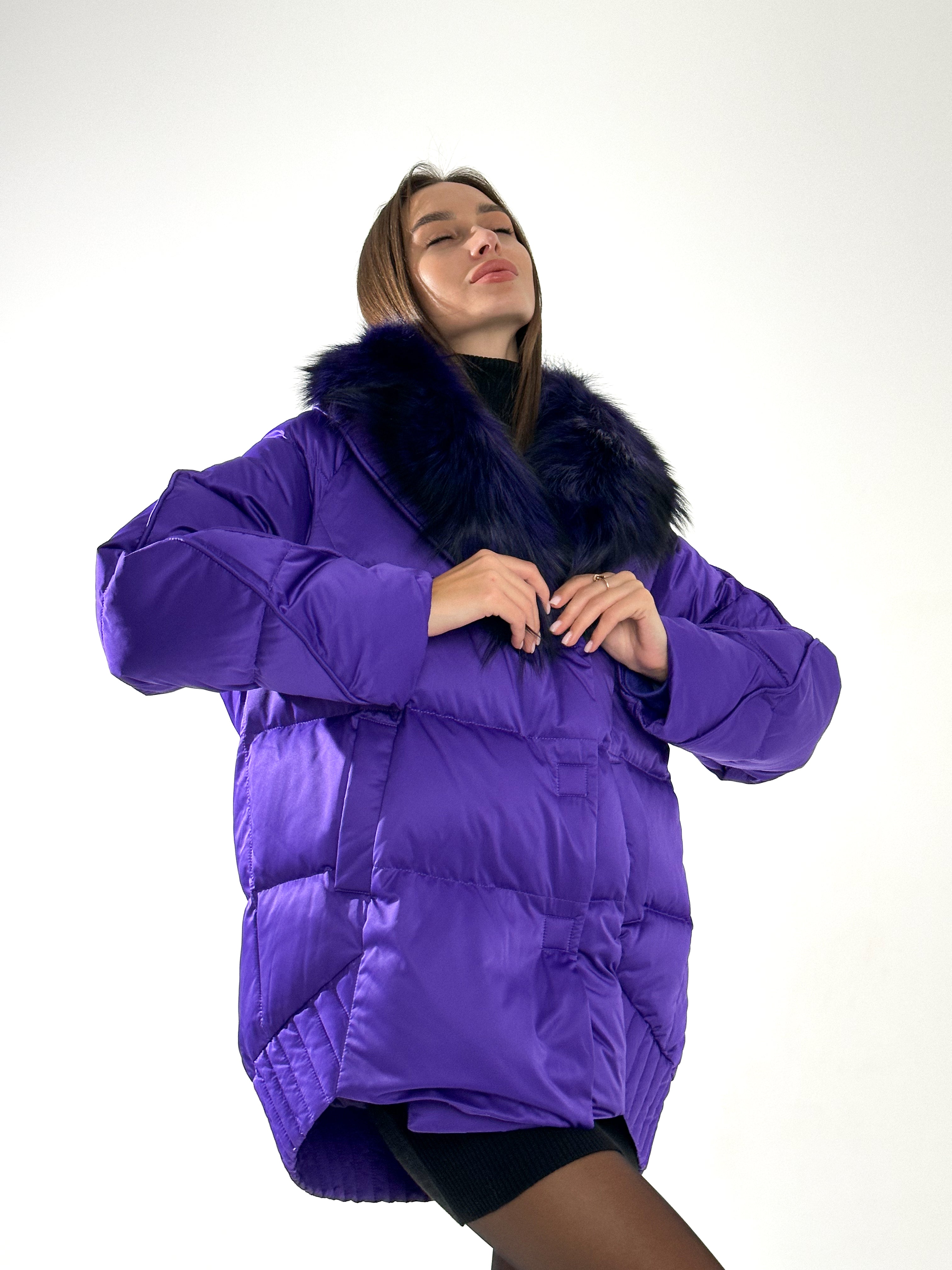Genuine Silver Fox Premium Down Fill Coat - Energize Trek