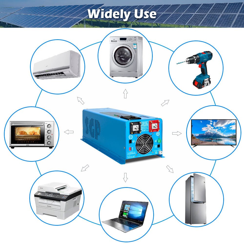4000W DC 24V Split Phase Pure Sine Wave Inverter With Charger - Energize Trek