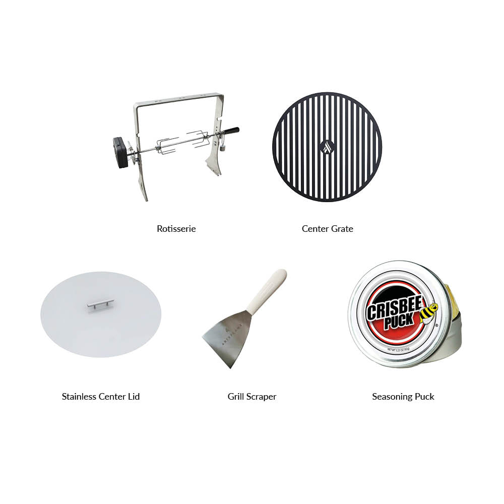 Arteflame 40″ Platinum Series — Stainless Fire Bowl Flat-Top Grill with Euro Base (Stainless or Powder-Coated: Black/Red/Yellow) - Energize Trek