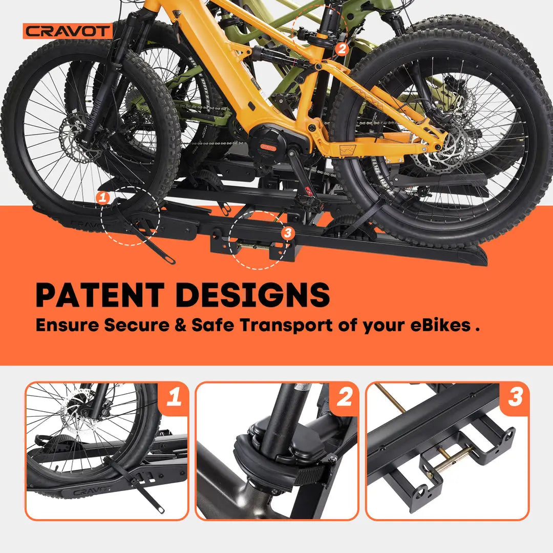 CRAVOT CyberRack S3 Hitch Bike Rack - Energize Trek