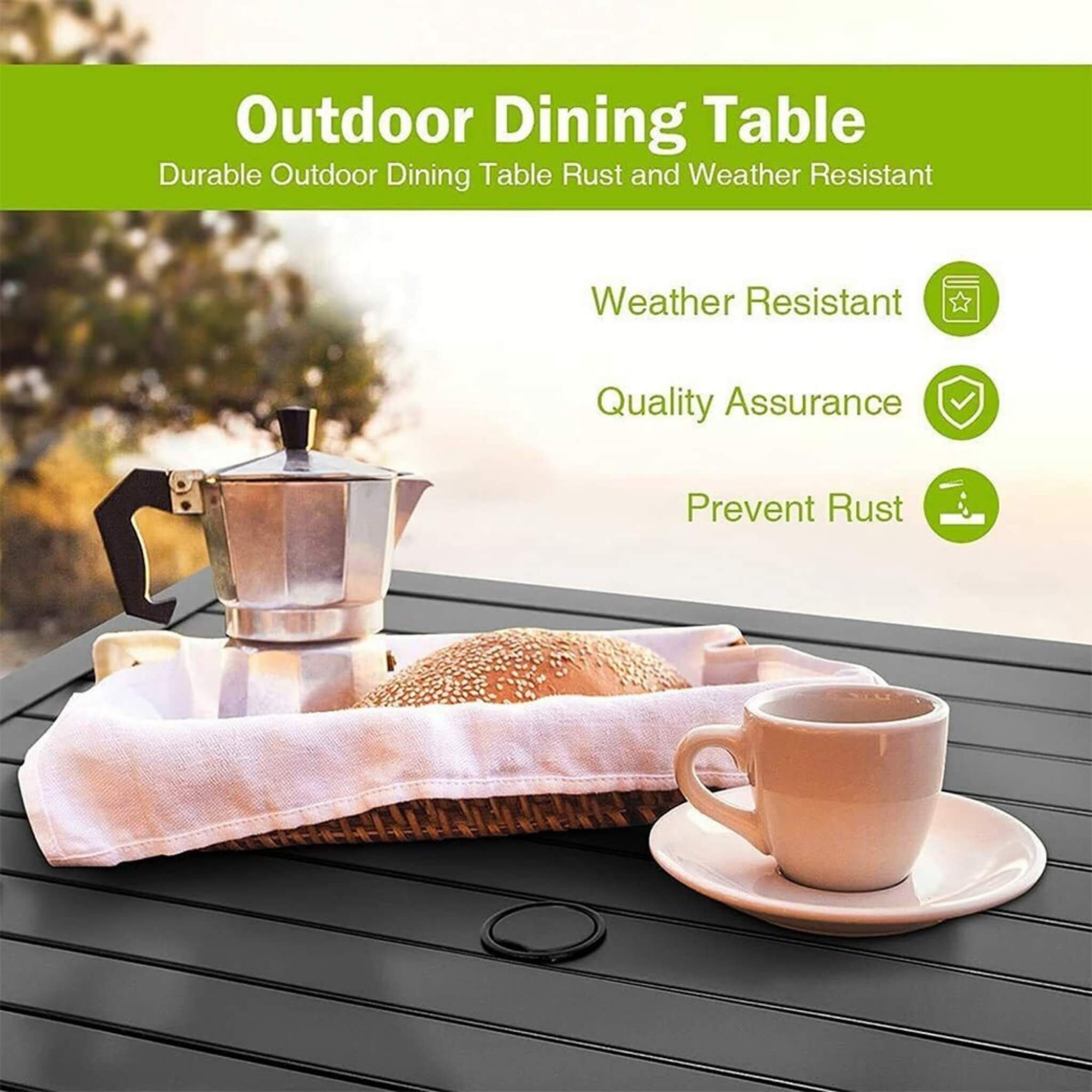 5PCS Outdoor Patio Rattan Dining Furniture Set With Swivel Armchairs (91823705) - Energize Trek