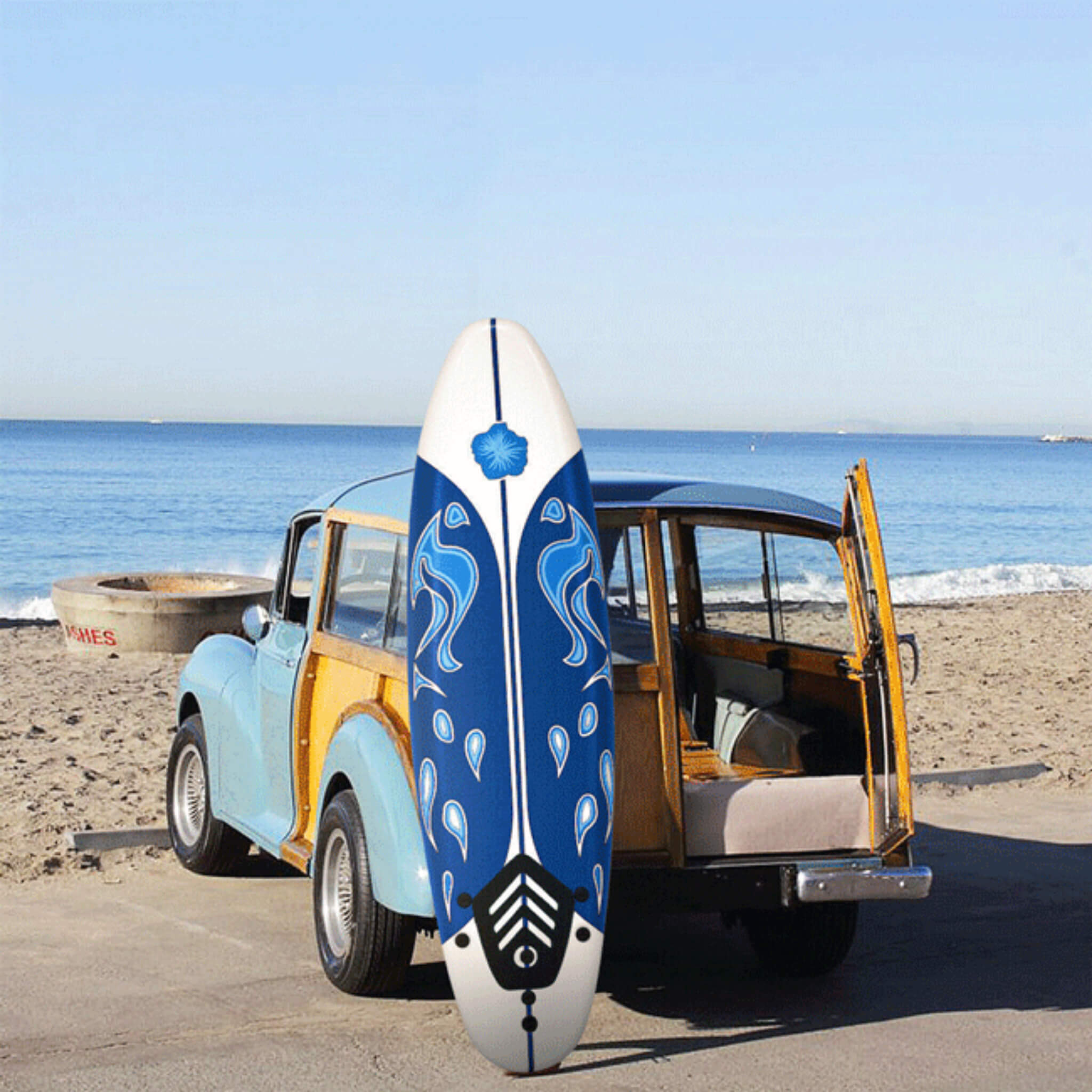 6' Inflatable Blow Up Stand Up Paddle SUP Surfboard (SAK94461) - Energize Trek