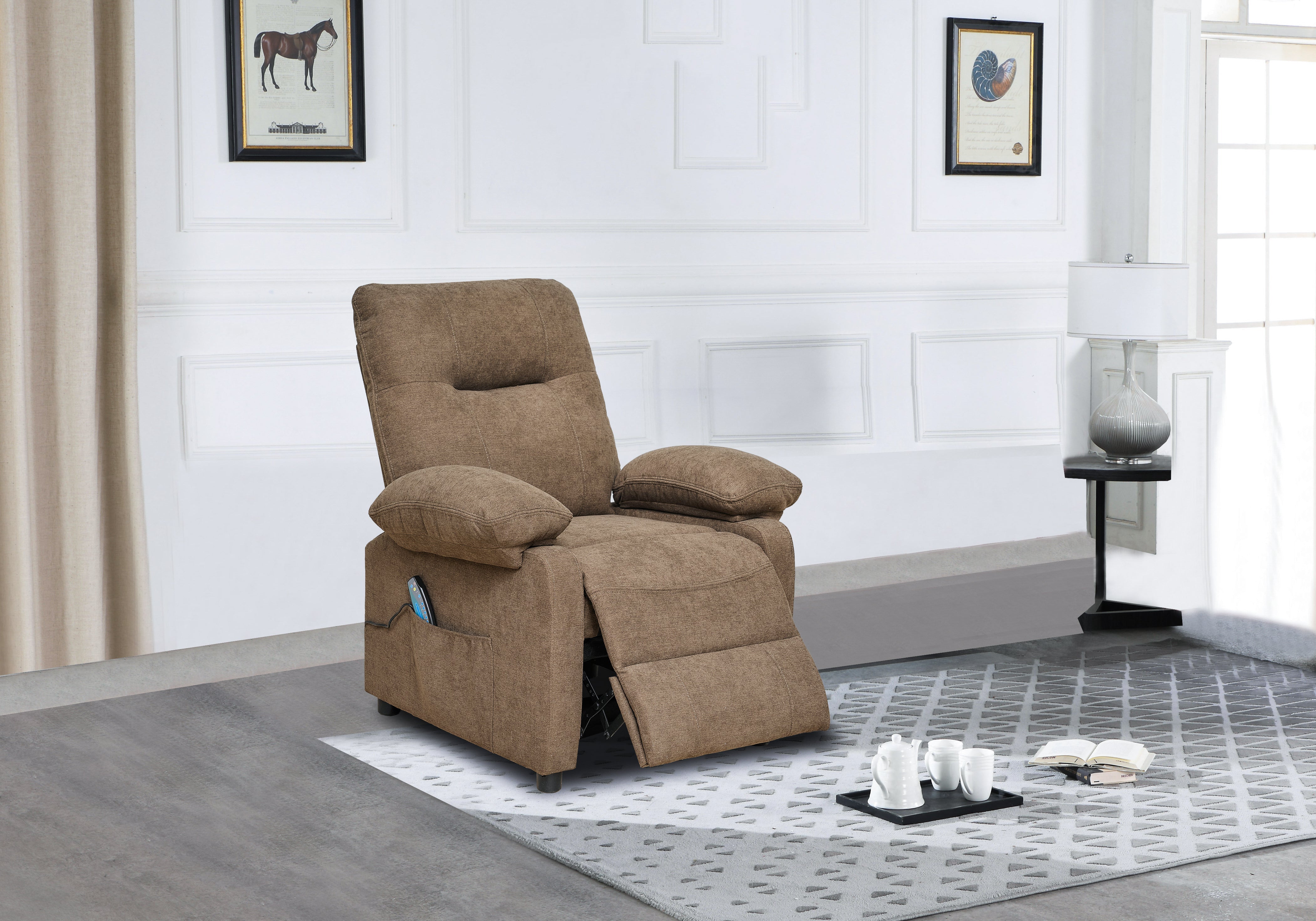 Recliner Chair with Message and Heater, Recliner Chair for Adult, Manual Control Message Chair - Energize Trek