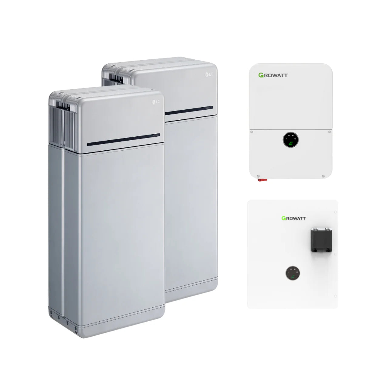 LG 16H Prime 16kWh High Voltage Battery Bundle with Growatt 7.6kW or 11.4kW Grid-Tie Inverter - Energize Trek
