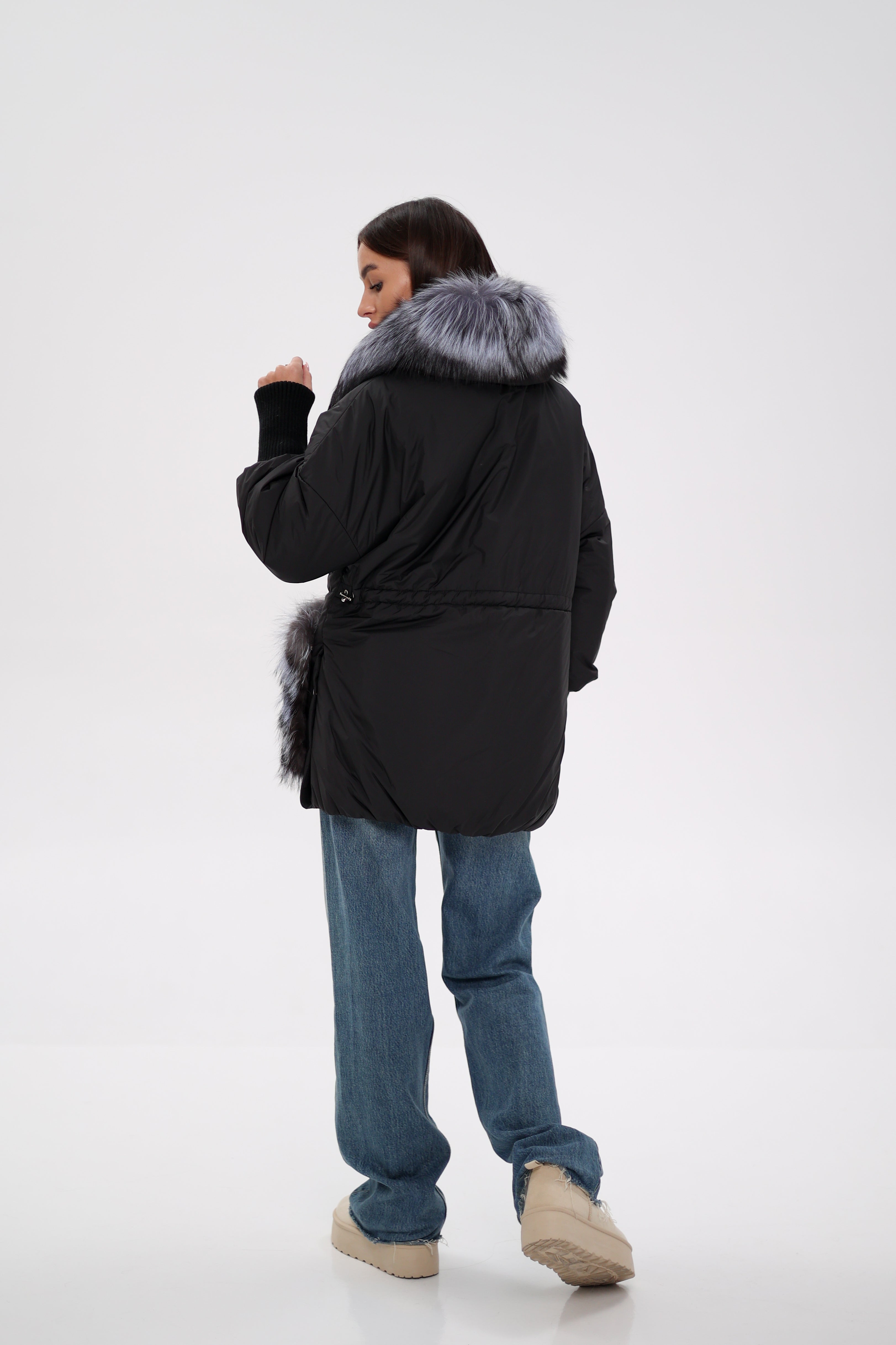 Genuine Silver Fox Down Fill Coat - Energize Trek