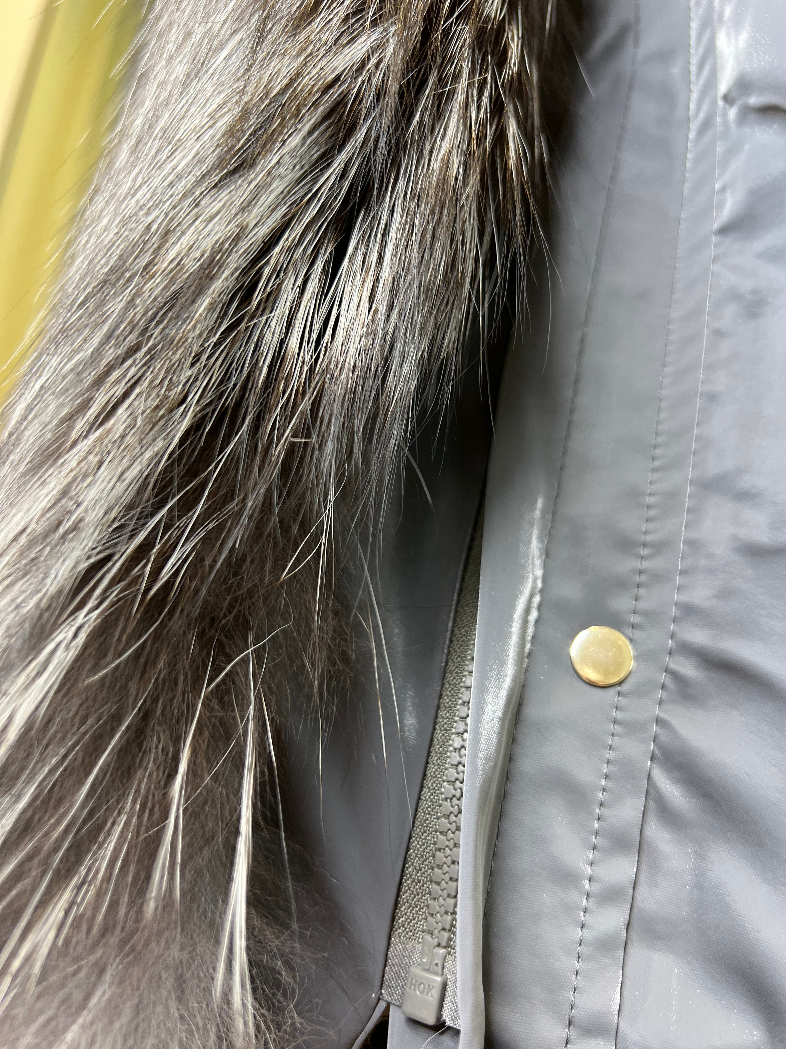 Genuine Silver Fox Fully Lined Hood Rabbit Insulated Parka - Energize Trek