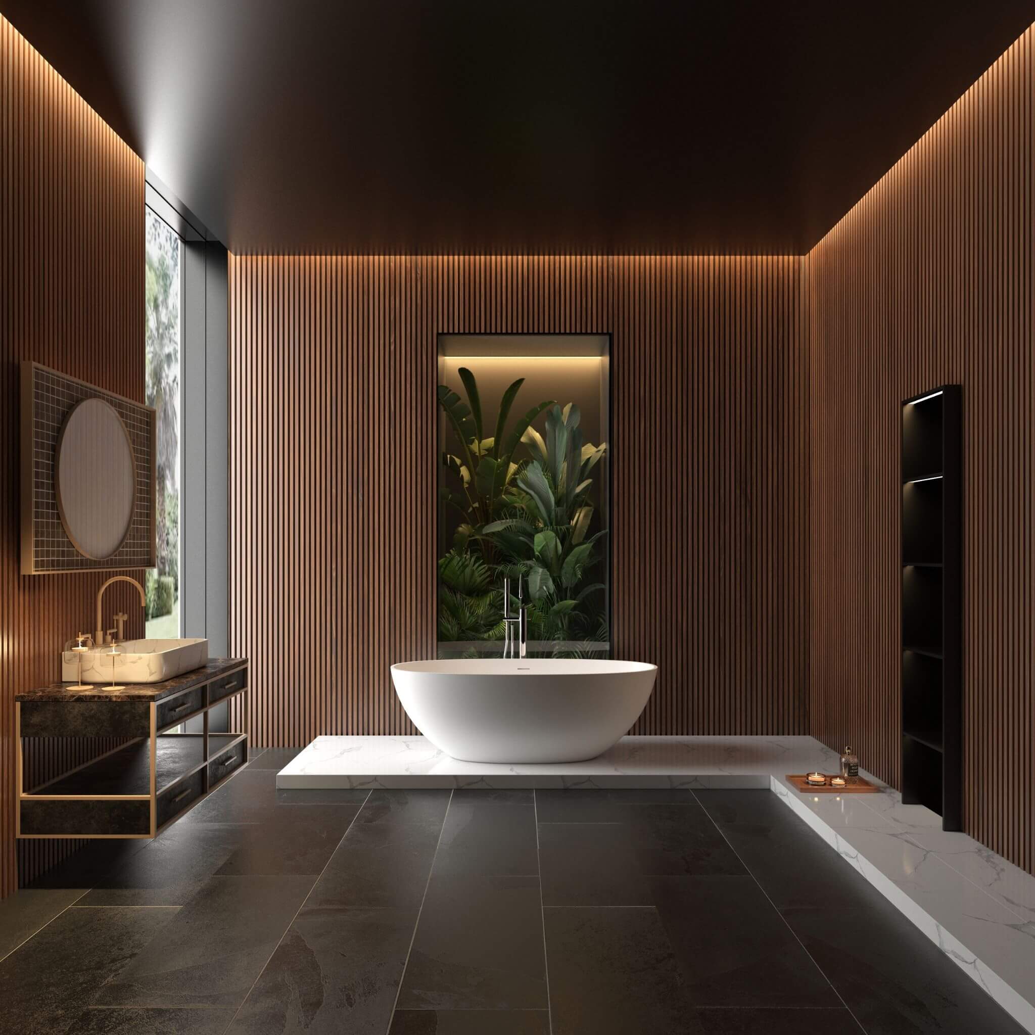 65" Luxury Freestanding Soaking Bathtub With Overflow And Pop-Up Drain (SAK69451) - Energize Trek