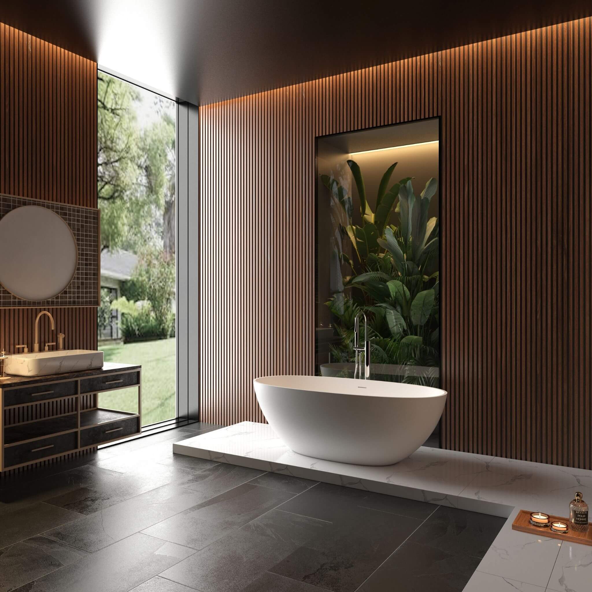 65" Luxury Freestanding Soaking Bathtub With Overflow And Pop-Up Drain (SAK69451) - Energize Trek