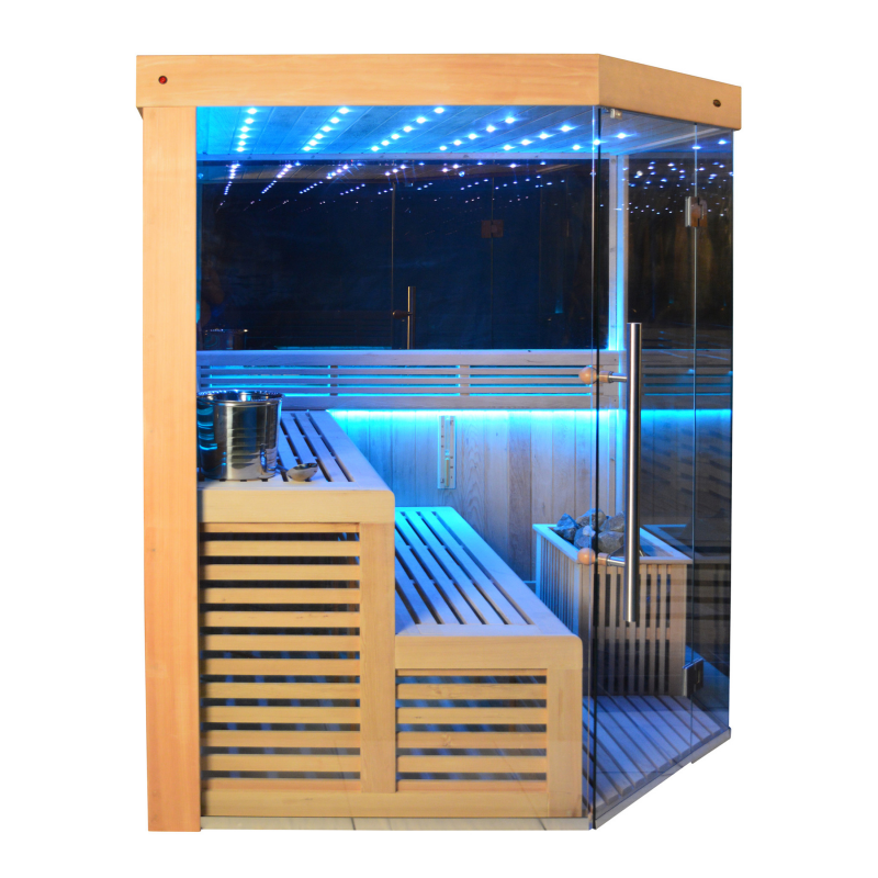 SAUNA EVOLUTION® Indoor New Exclusive Mirror Steam Sauna Glass 13 - Energize Trek