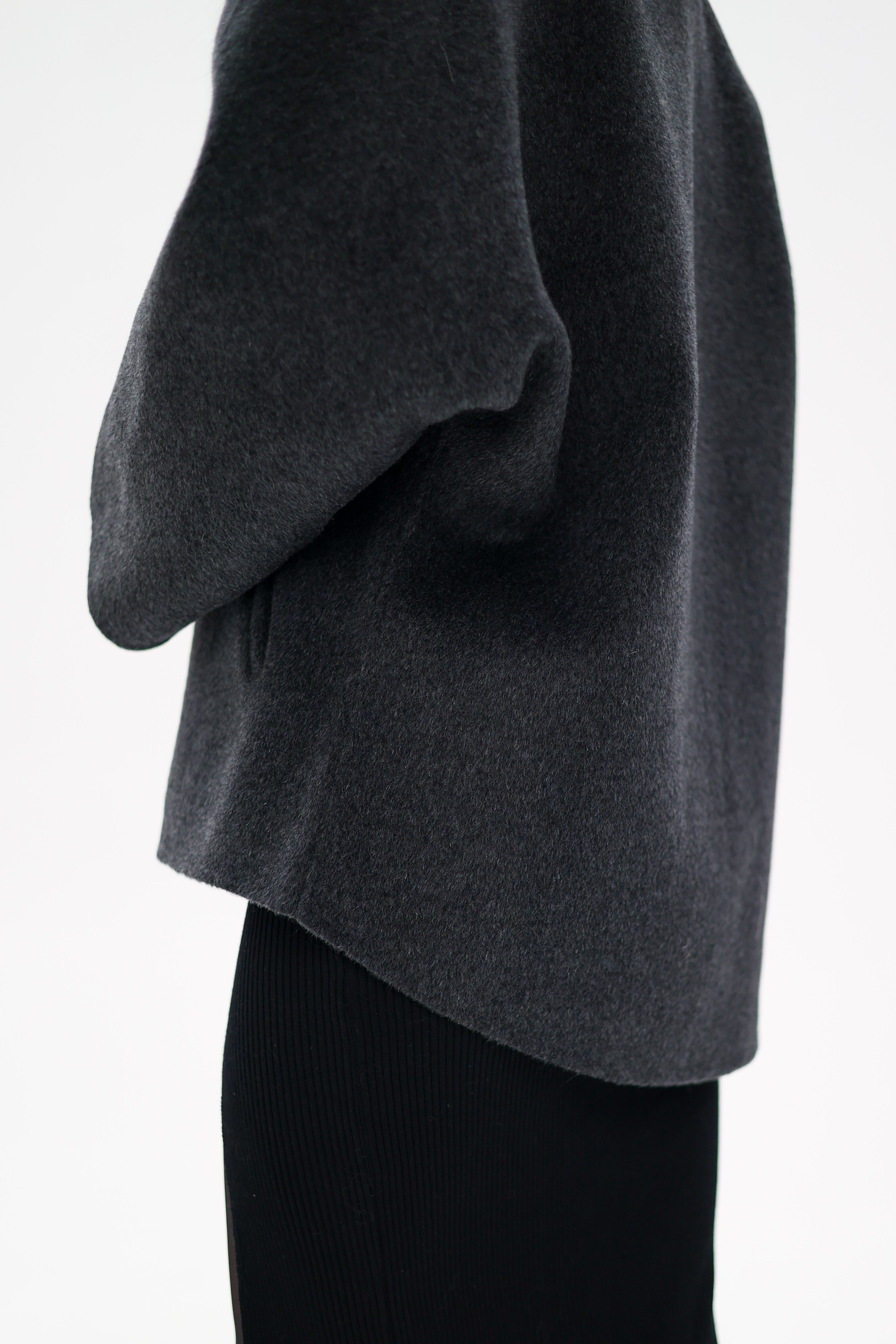 Genuine Silver Fox Fur Virgin Wool Coat - Energize Trek